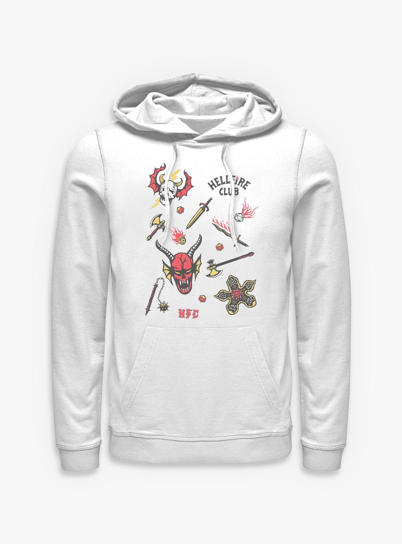 Stranger Things Tattoo Flash Sheet Hoodie