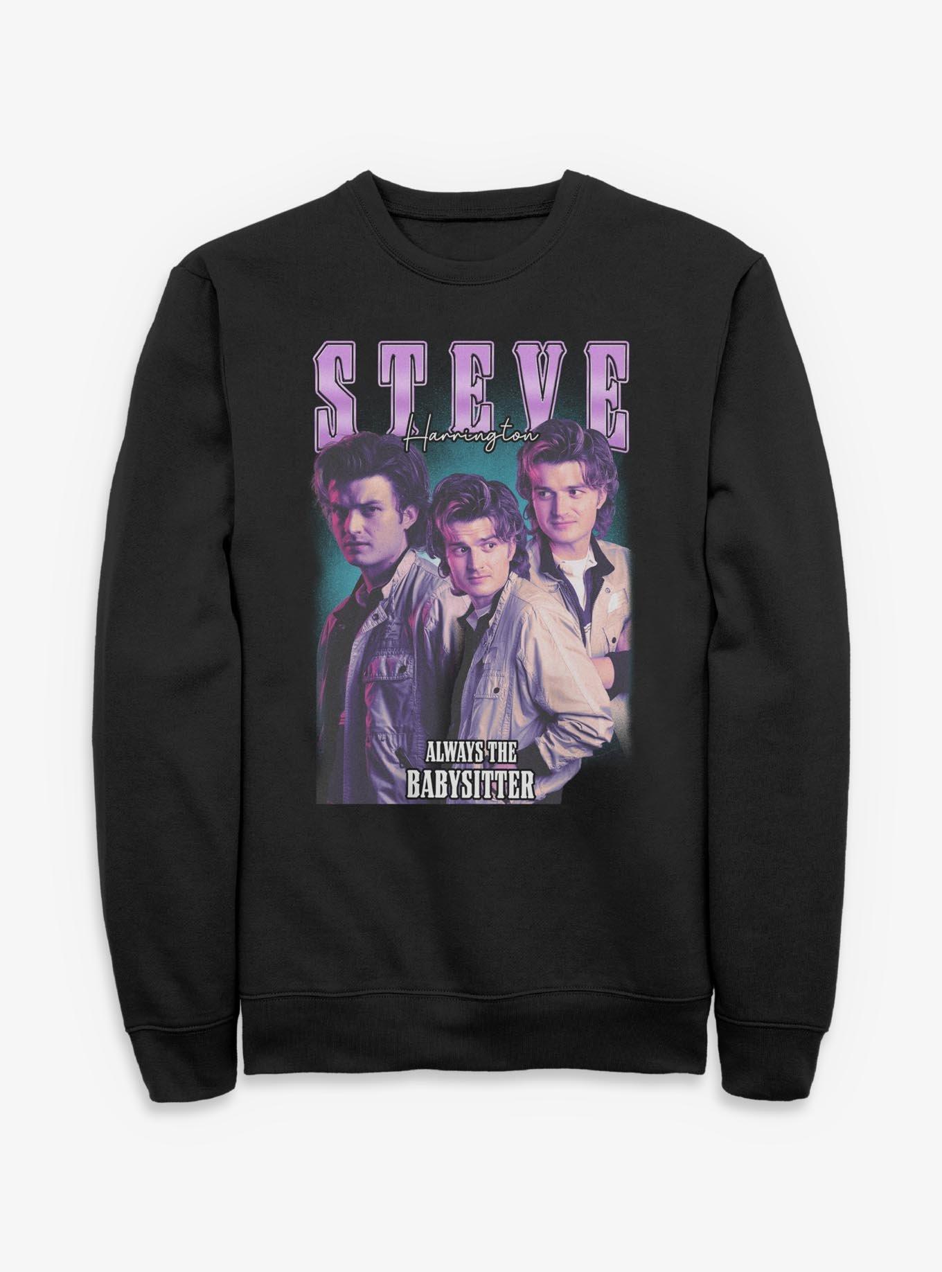Stranger Things Steve Harrington Collage Sweatshirt, , hi-res