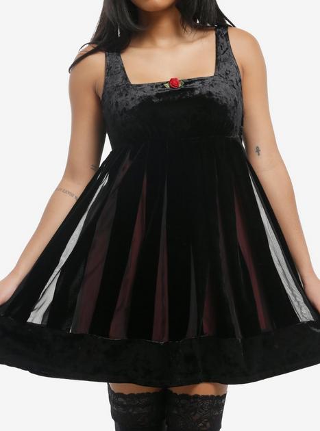 hot topic red and black dress Red and Black Lace Dress