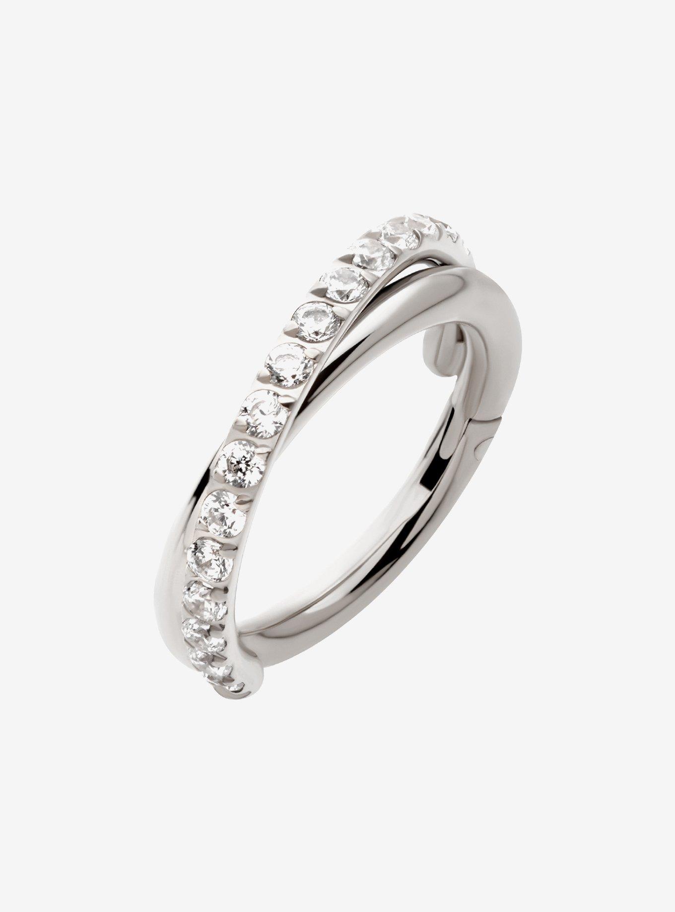 Titanium Bling Twist Hinged Clicker, , hi-res