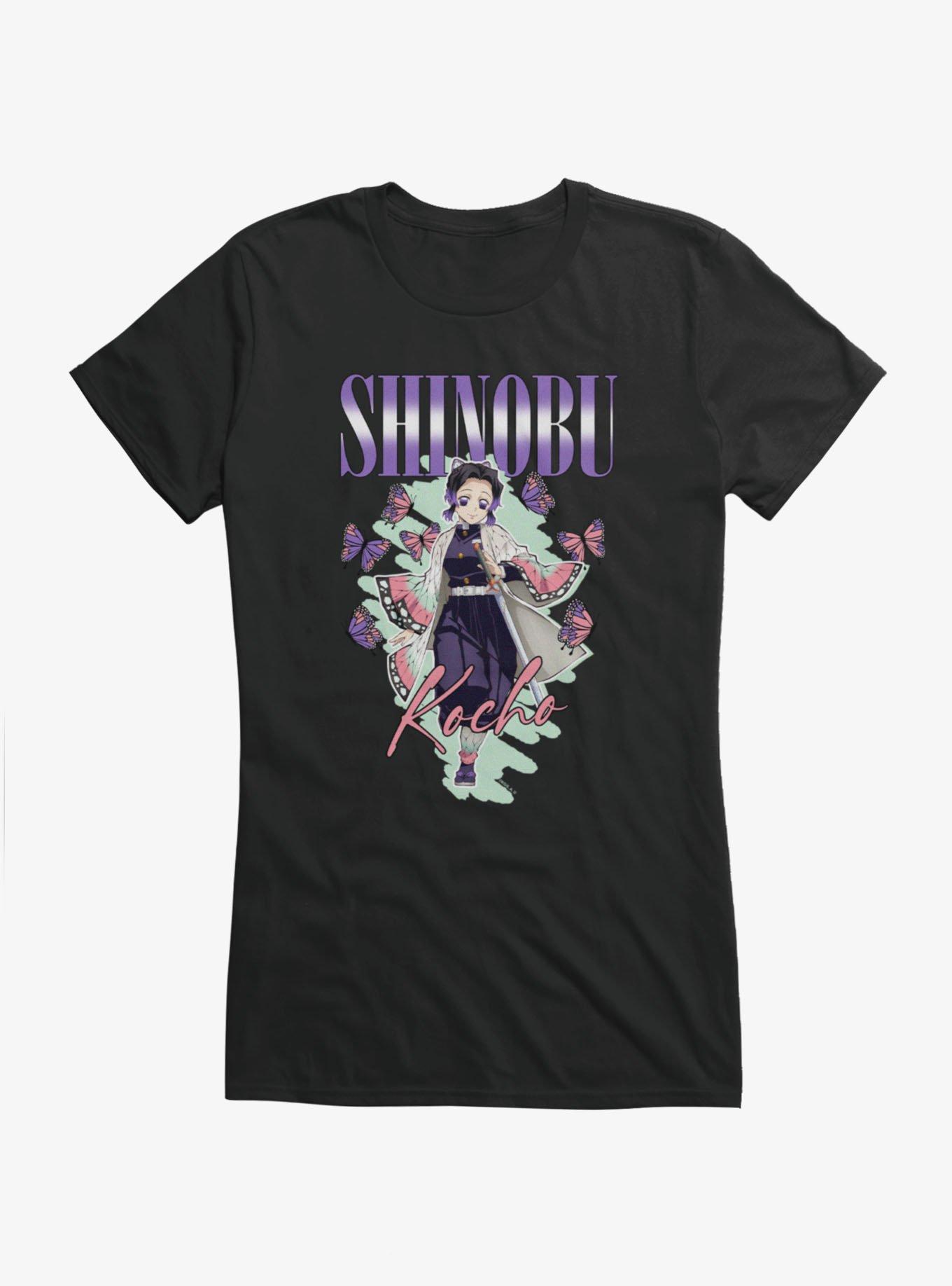 Demon Slayer: Kimetsu No Yaiba Shinobu Kocho Butterflies Girls T-Shirt, , hi-res