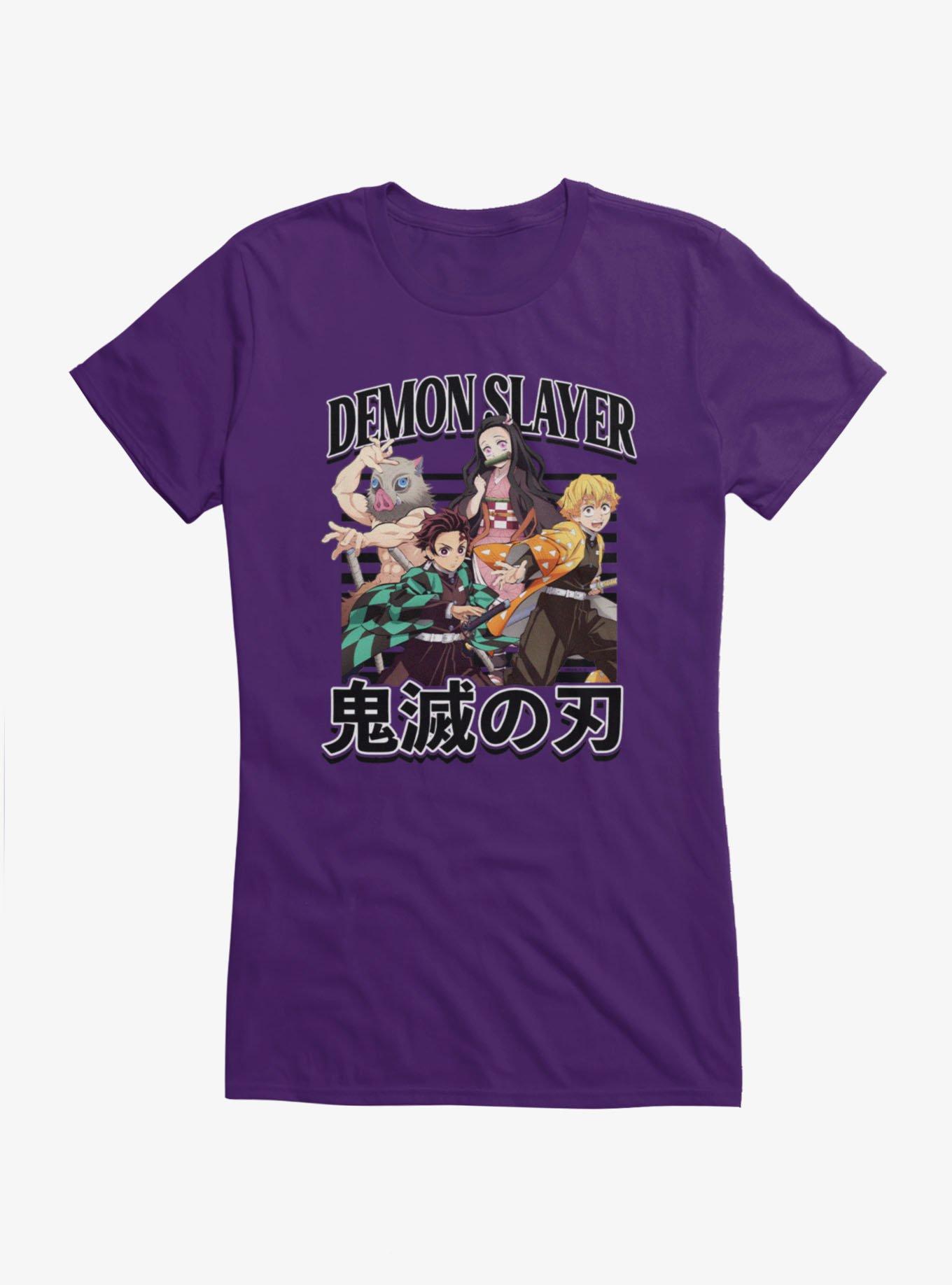 Demon Slayer: Kimetsu No Yaiba Group Girls T-Shirt, , hi-res