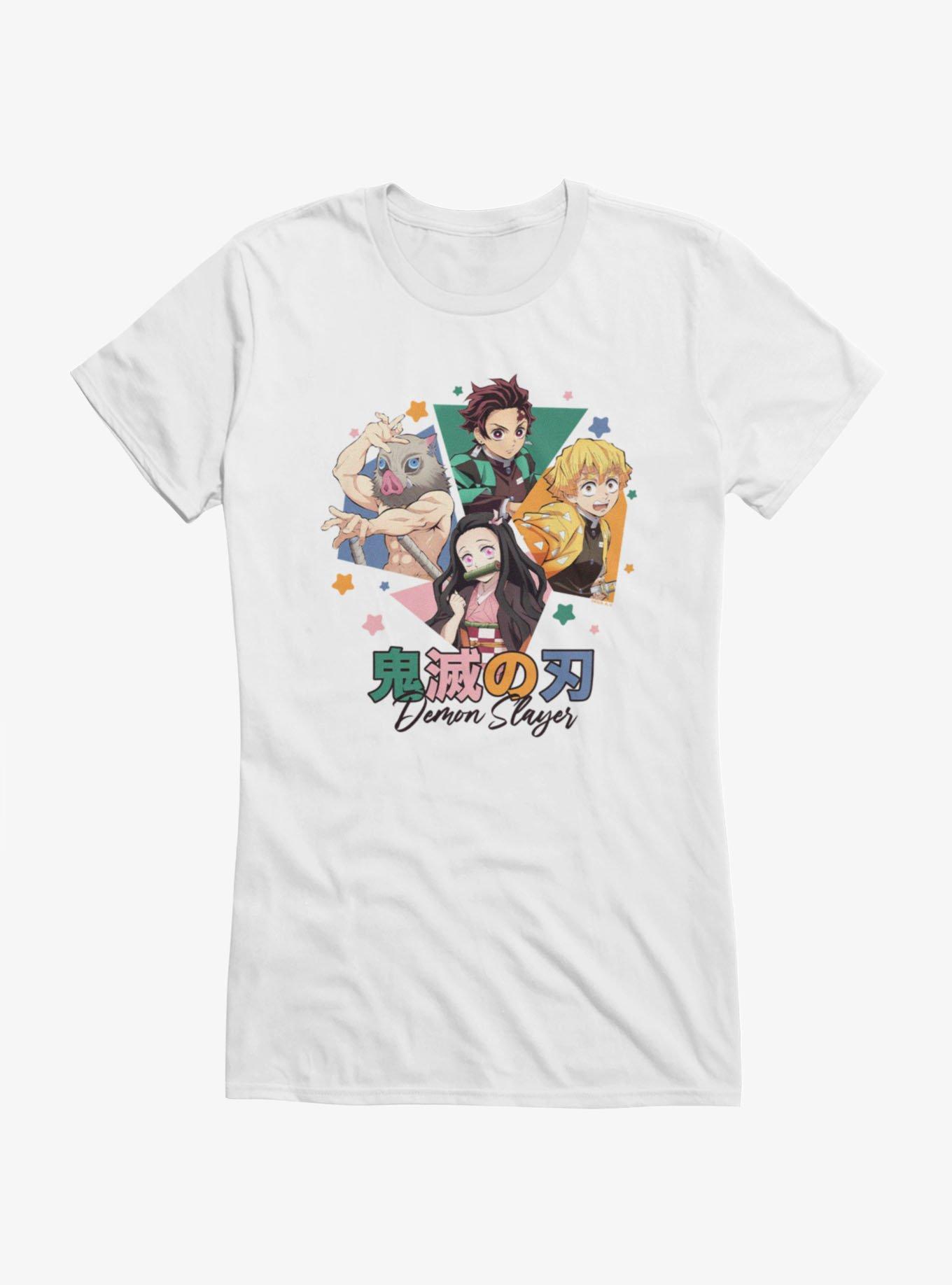 Demon Slayer: Kimetsu No Yaiba Characters Shapes Girls T-Shirt, , hi-res