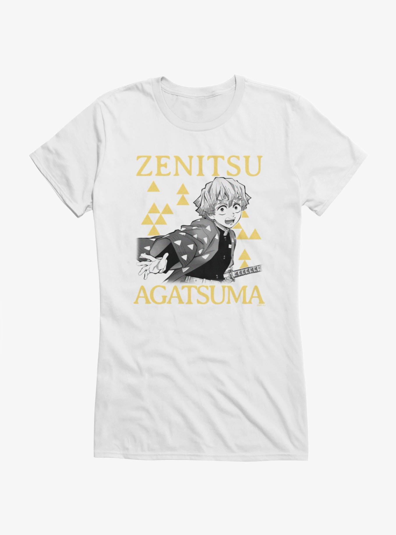 Demon Slayer: Kimetsu No Yaiba Zenitsu Agatsuma Triangles Girls T-Shirt, , hi-res