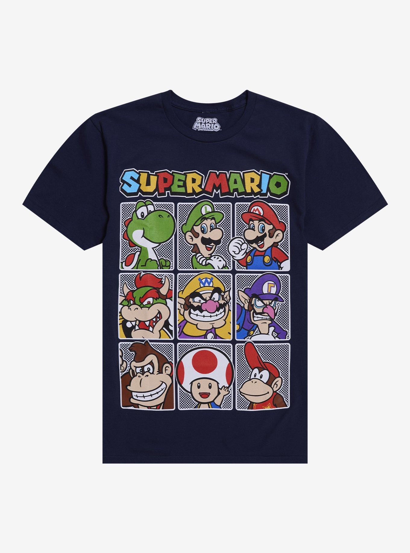 Super Mario Character Grid T-Shirt, , hi-res