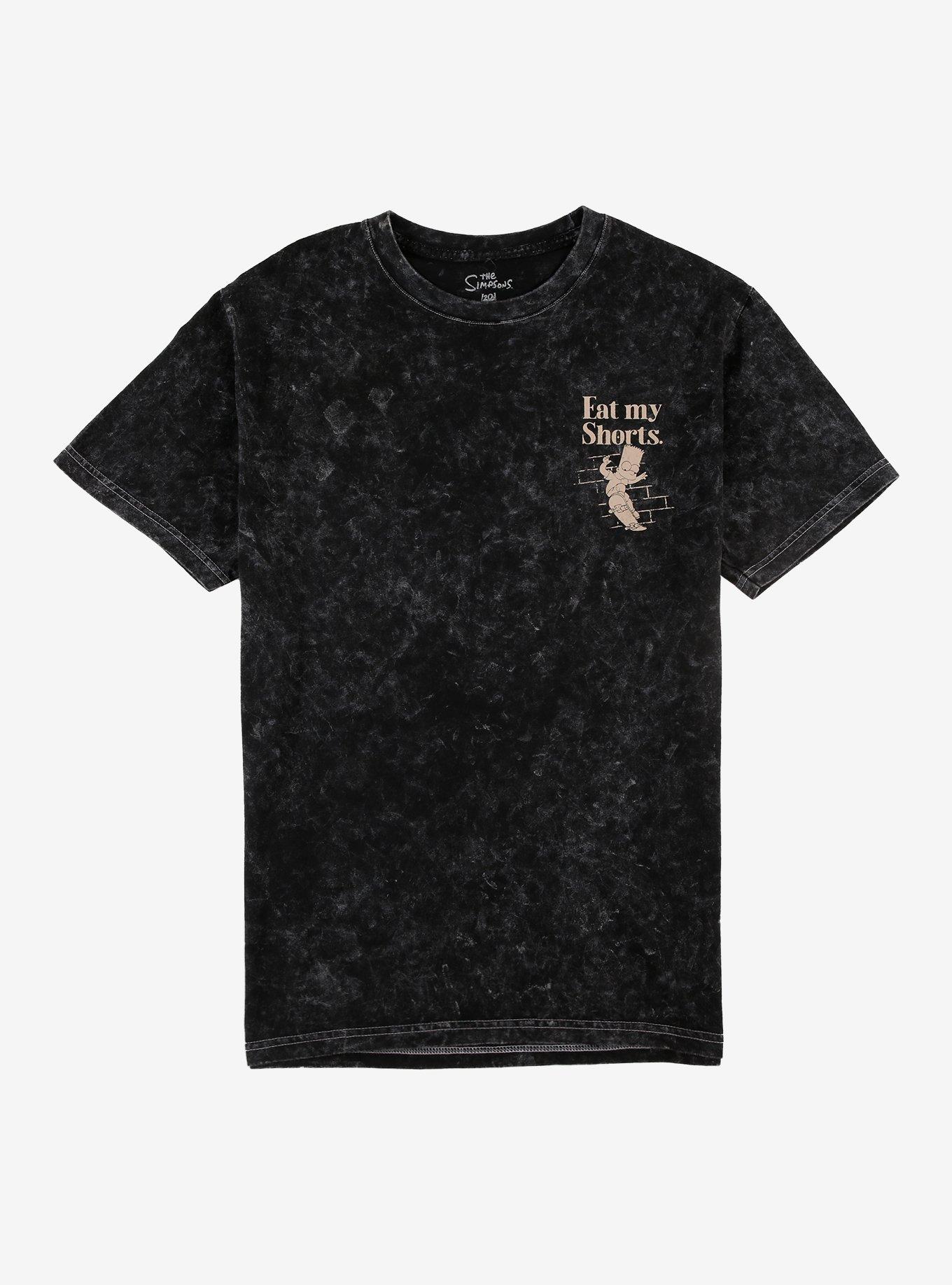 The Simpsons Eat My Shorts Mineral Wash T-Shirt, , hi-res