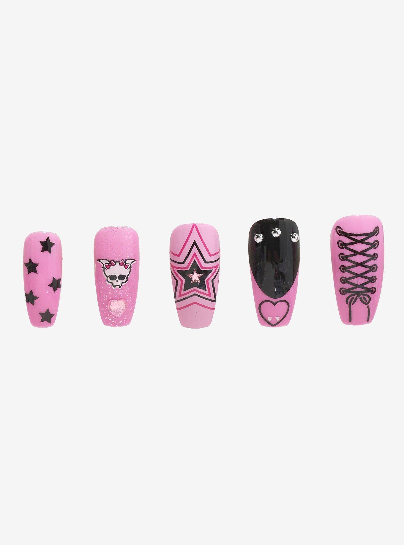 Monster High Draculaura Press-On Nail Set, , hi-res