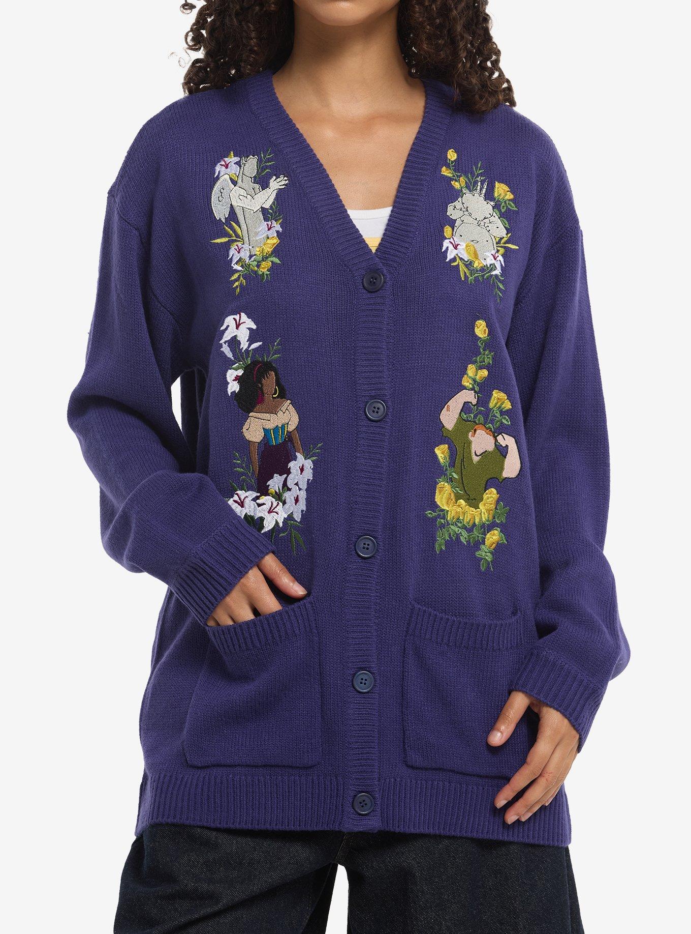 Disney The Hunchback Of Notre Dame Embroidered Girls Cardigan, , hi-res