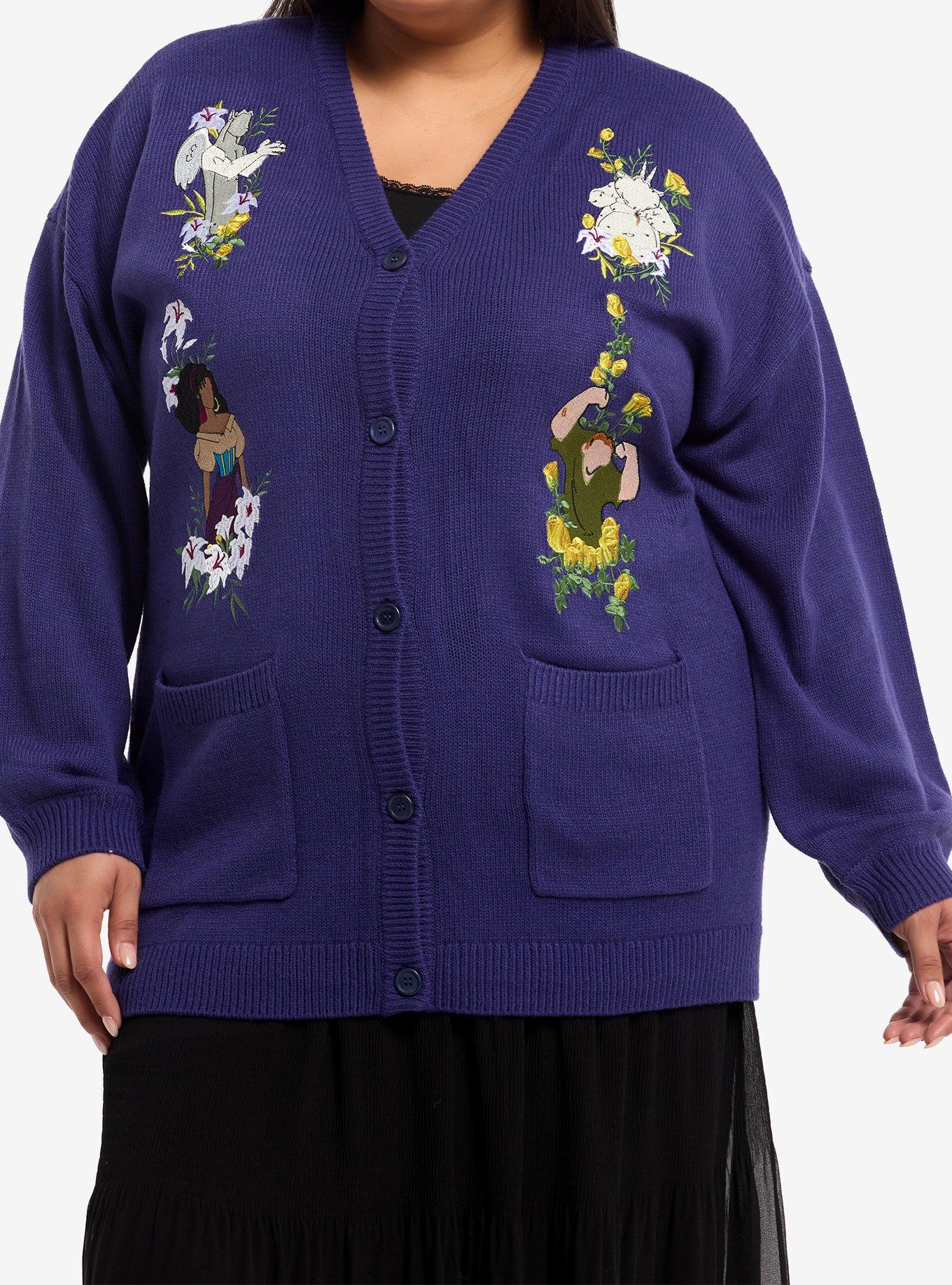 Disney The Hunchback Of Notre Dame Embroidered Cardigan Plus Size, , hi-res