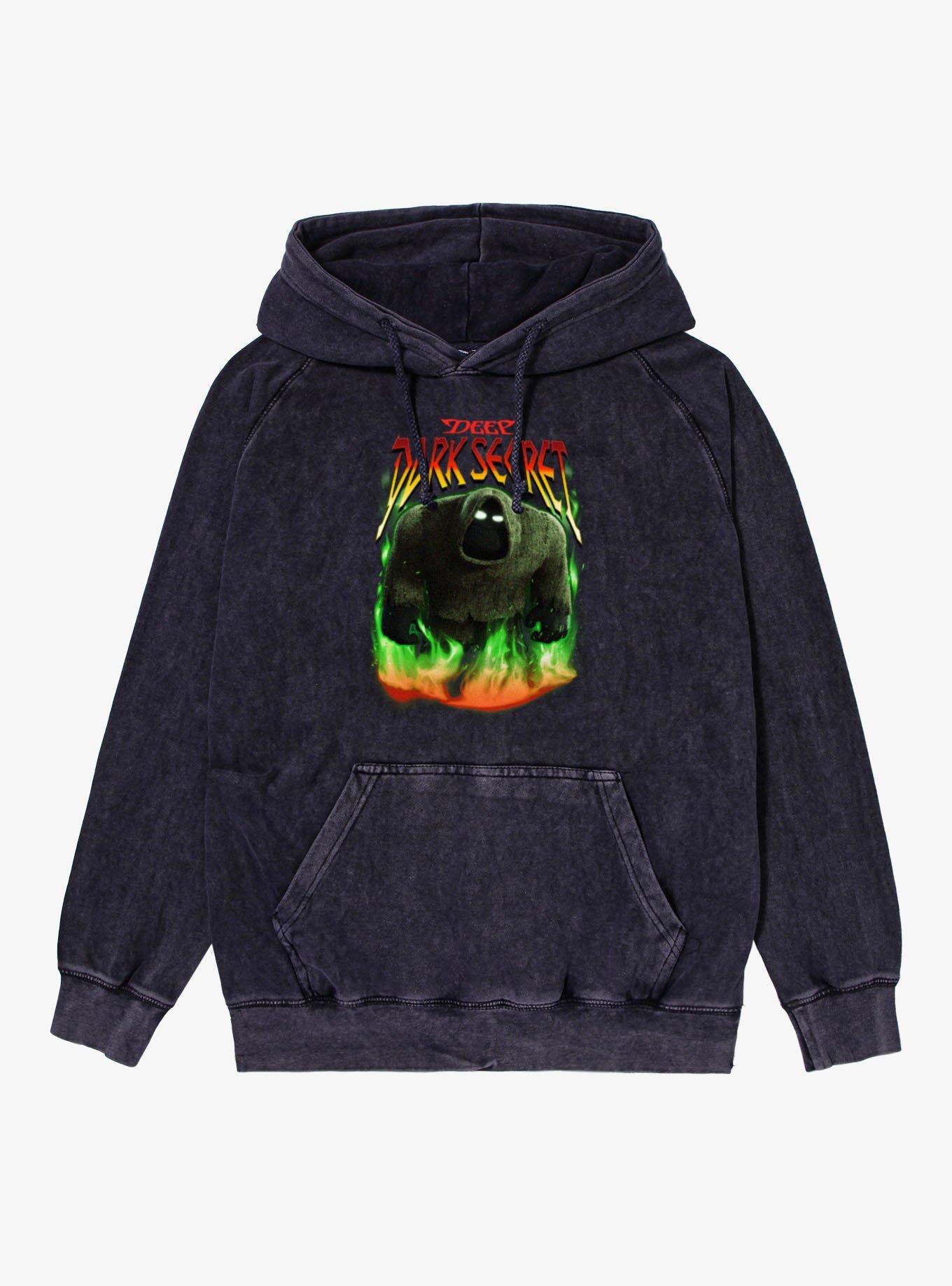 Disney Pixar Inside Out 2 Deep Dark Secret Mineral Wash Hoodie Hot Topic Exclusive