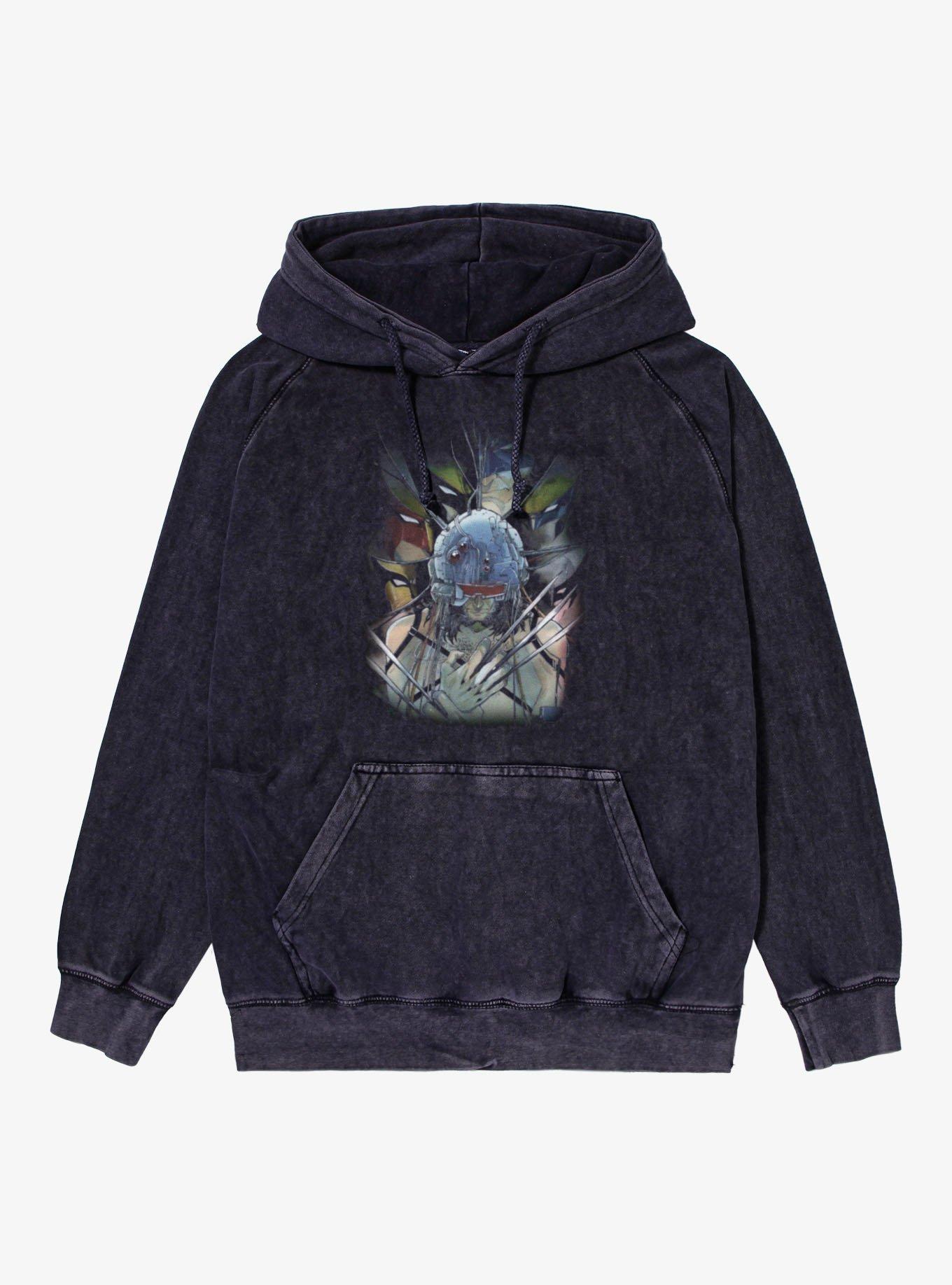 Marvel X-Men Peach Momoko Variant Cover Weapon X Mineral Wash Hoodie Hot Topic Exclusive, , hi-res