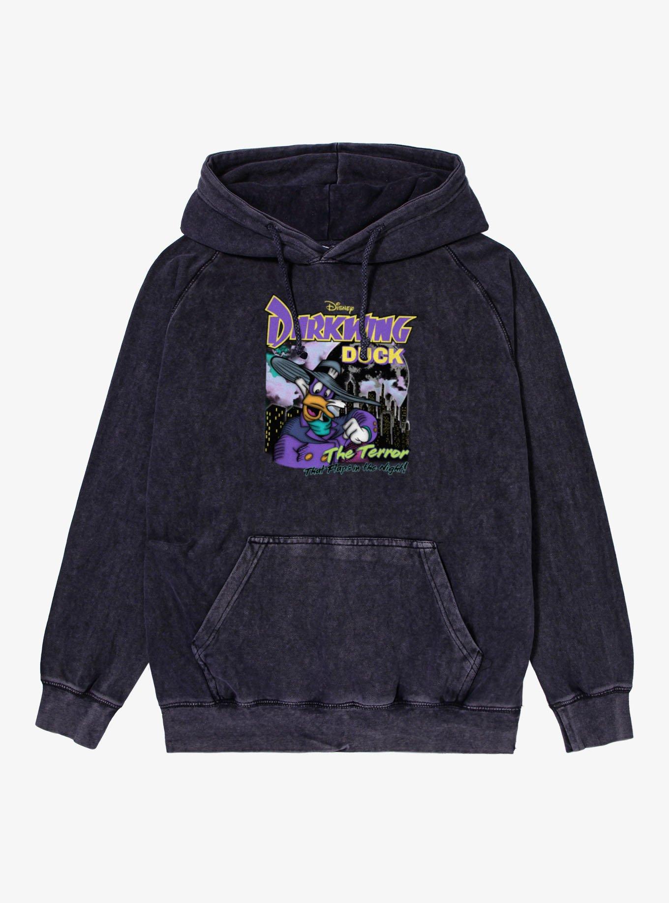 Disney Darkwing Duck City The Terror That Flaps In The Night Mineral Wash Hoodie Hot Topic Exclusive, , hi-res