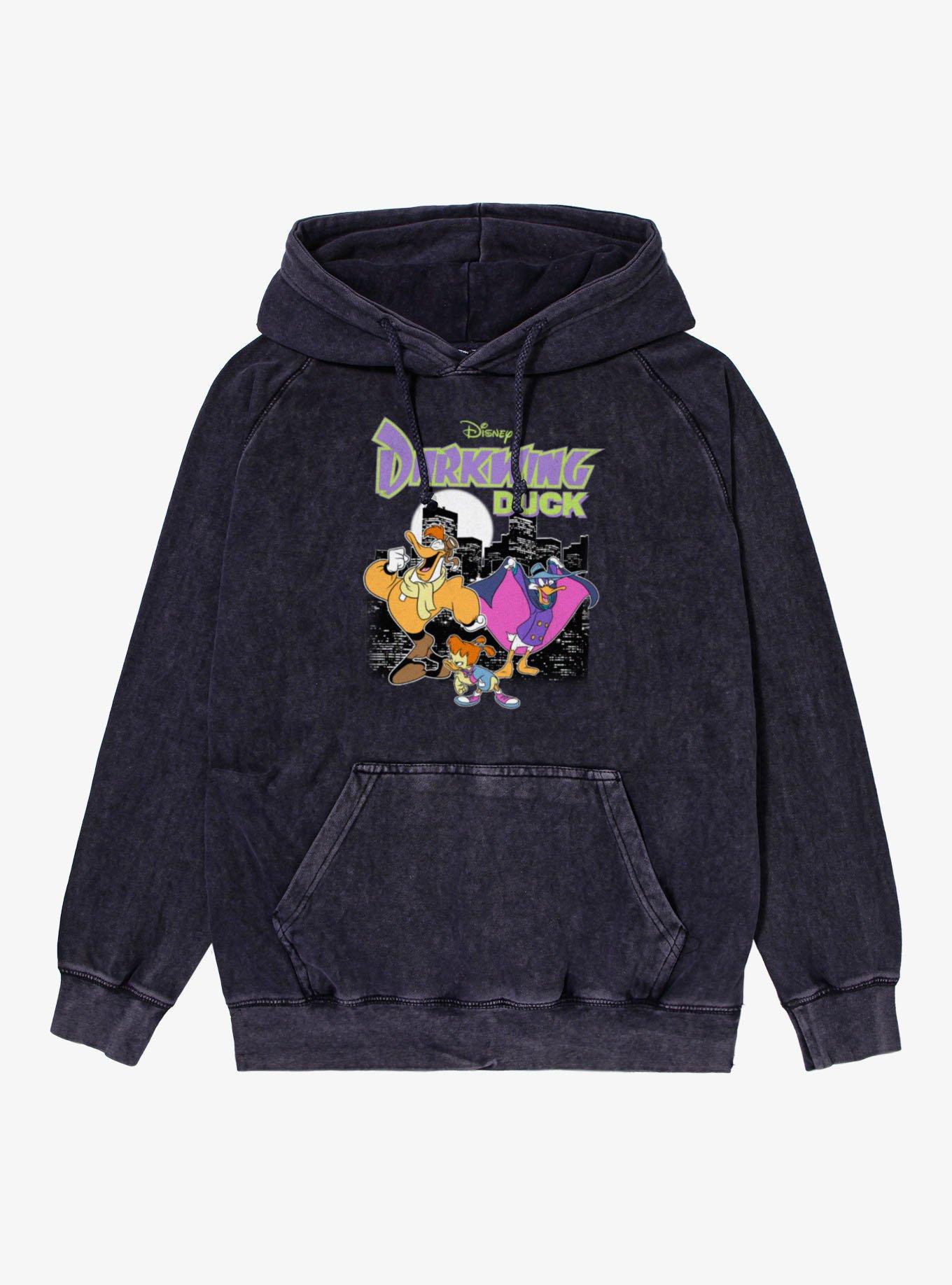 Disney Darkwing Duck Character Adventures Mineral Wash Hoodie Hot Topic Exclusive, , hi-res