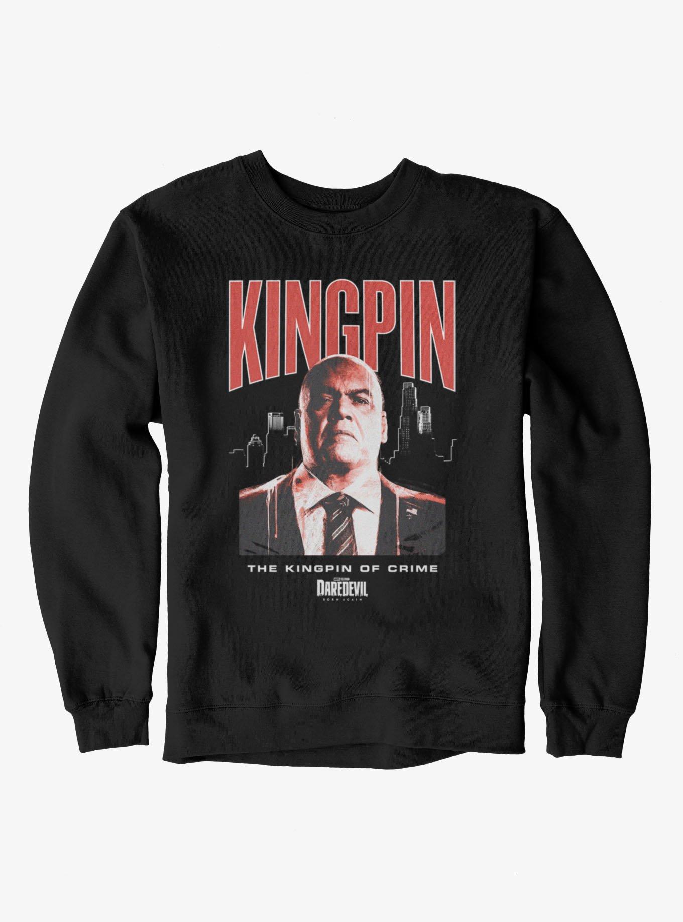 Marvel Daredevil: Born Again Notorious Kingpin Sweatshirt Hot Topic Exclusive, , hi-res