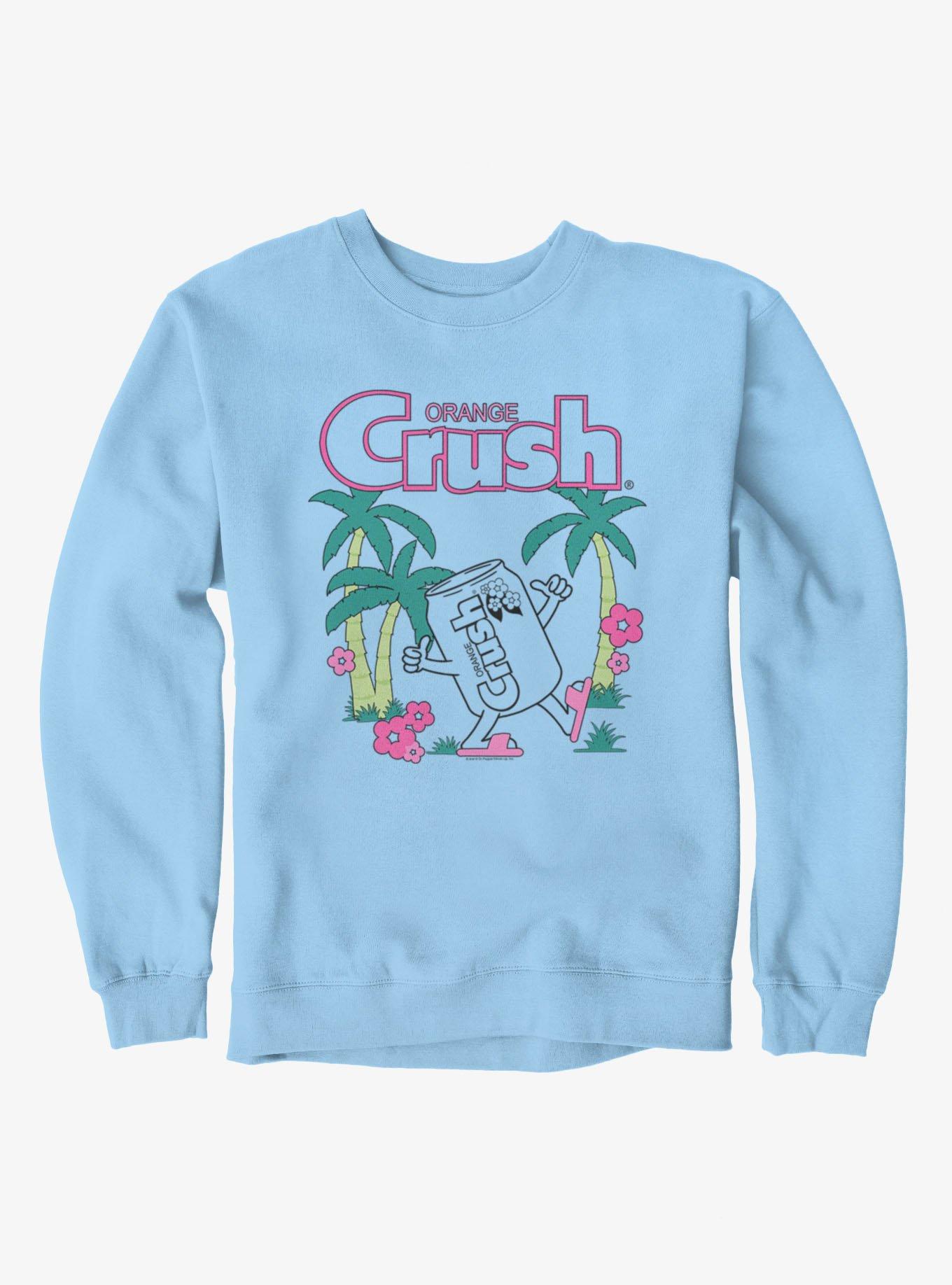 Orange Crush Tropical Sweatshirt Hot Topic Exclusive, , hi-res