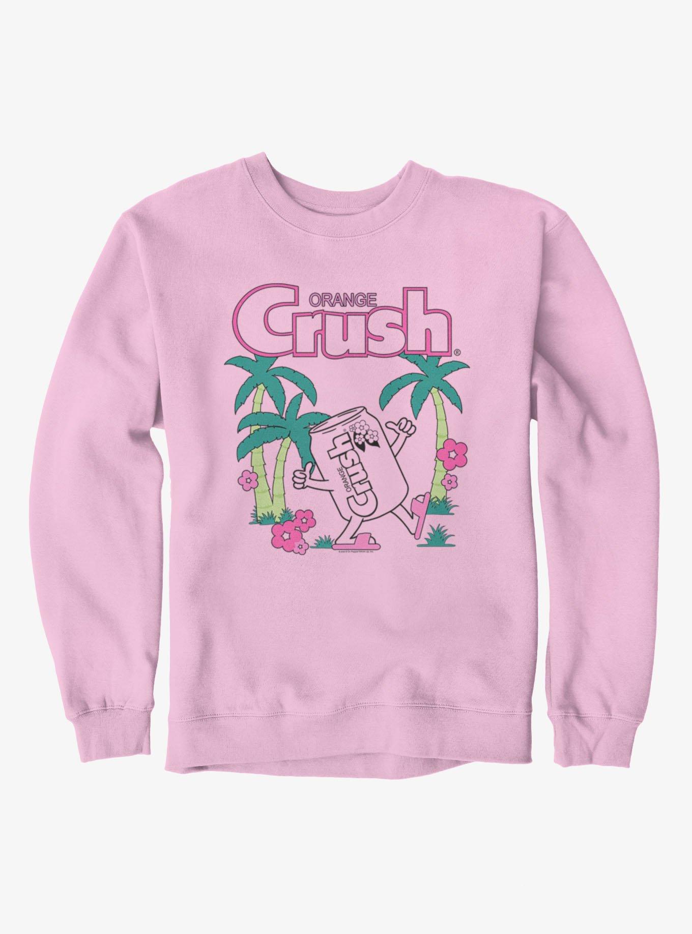 Orange Crush Tropical Sweatshirt Hot Topic Exclusive, , hi-res