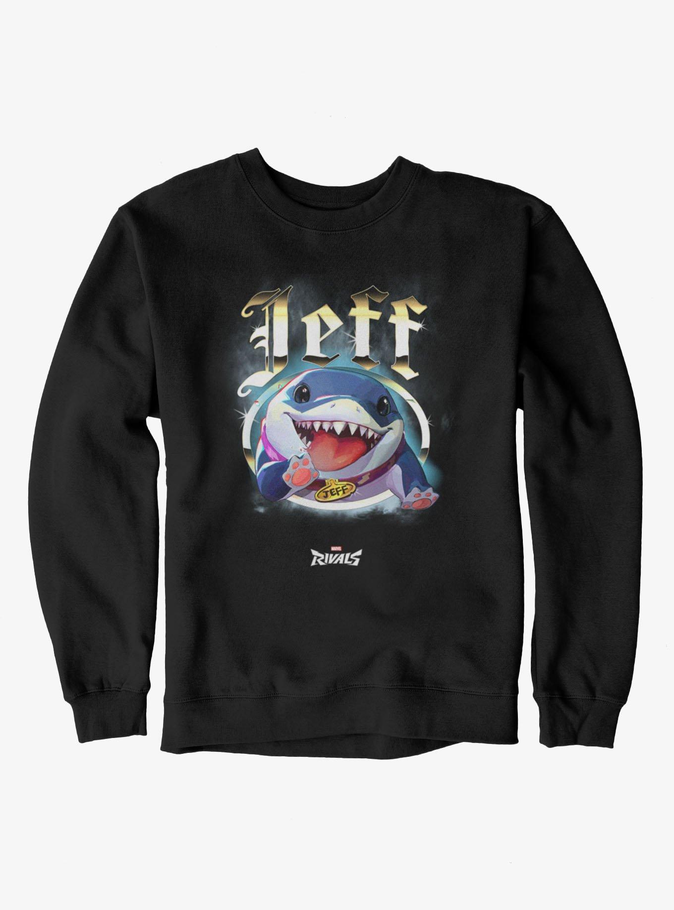 Marvel Rivals Jeff The Shark Vintage Rap Sweatshirt Hot Topic Exclusive, , hi-res