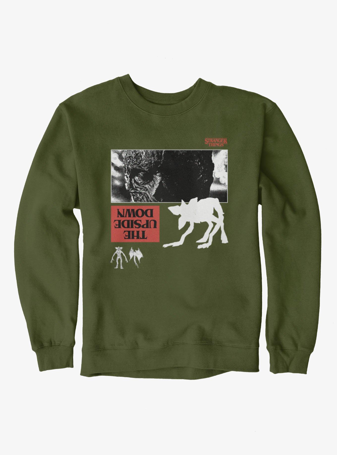 Netflix Stranger Things Vecna Eyes Upside Down Sweatshirt Hot Topic Exclusive, , hi-res