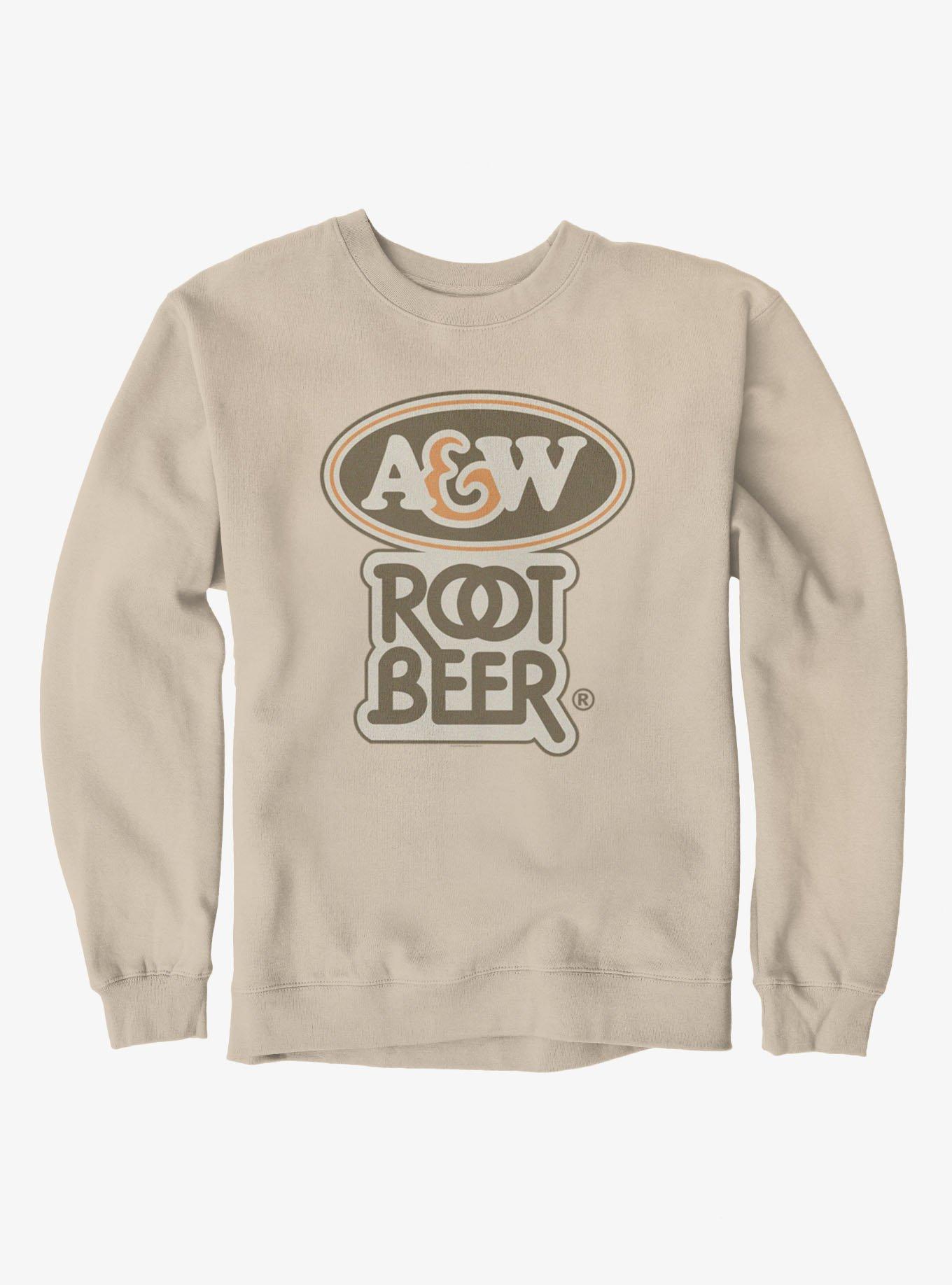 A&W Root Beer Retro Sweatshirt Hot Topic Exclusive, SAND, hi-res