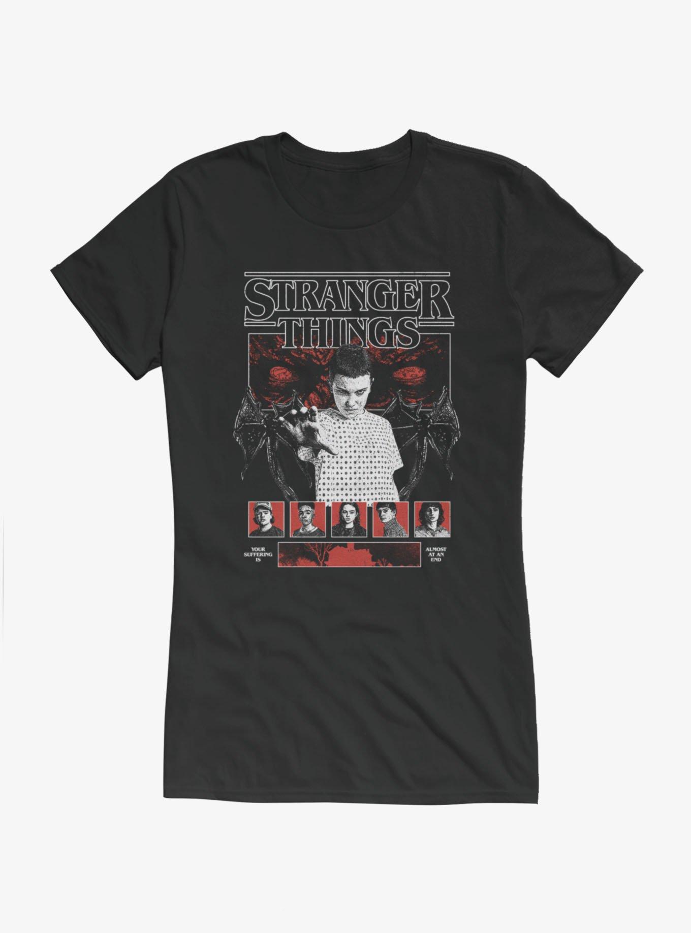 Netflix Stranger Things Almost At An End Characters Girls T-Shirt Hot Topic Exclusive, , hi-res