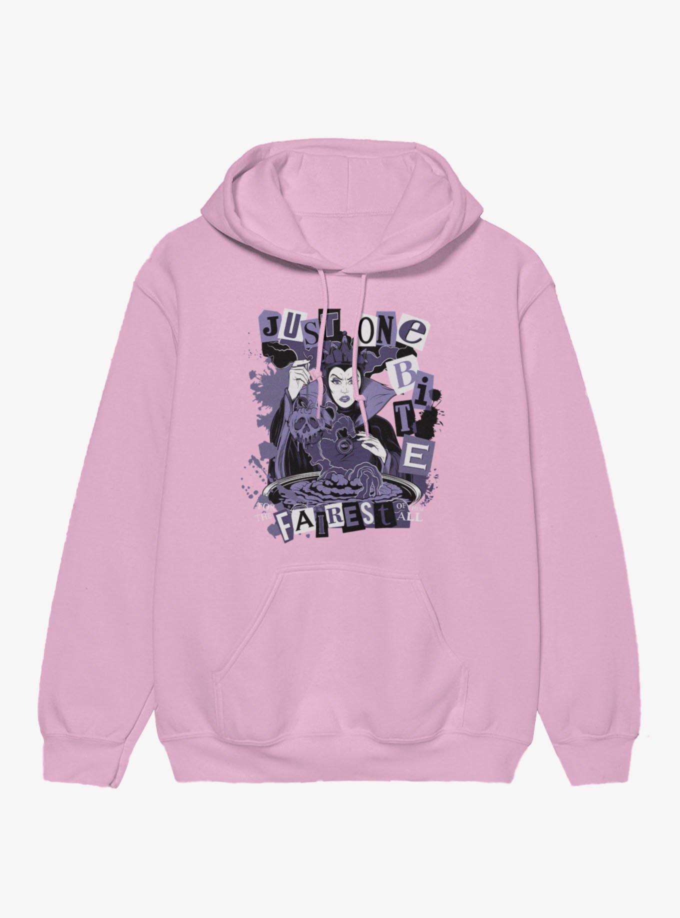 Boxlunch Disney Villains Snow White Evil Queen Just One Bite Block Letters Hoodie Box Lunch Exclusive