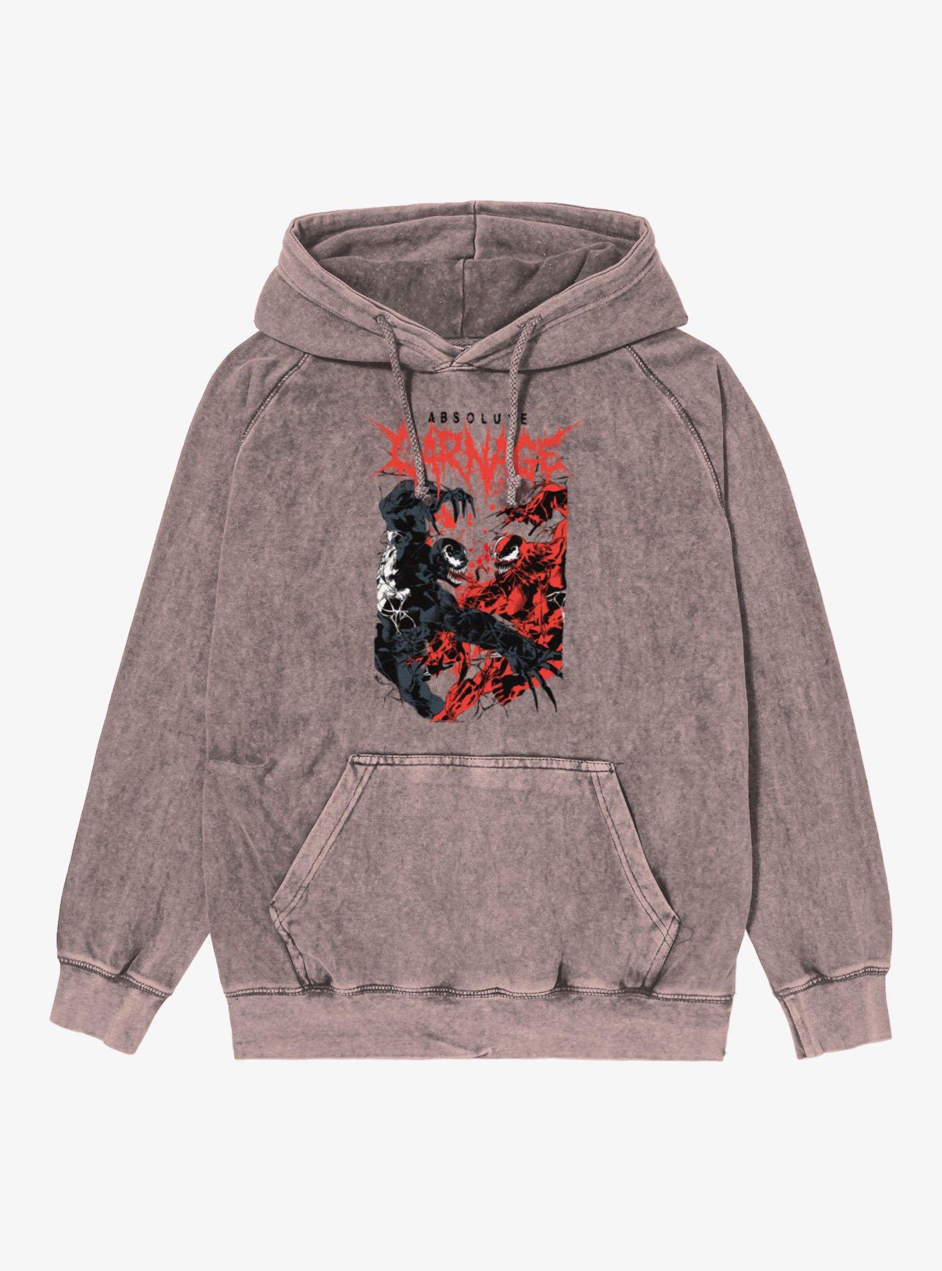 Marvel Venom Absolute Carnage Mineral Wash Hoodie Box Lunch Exclusive