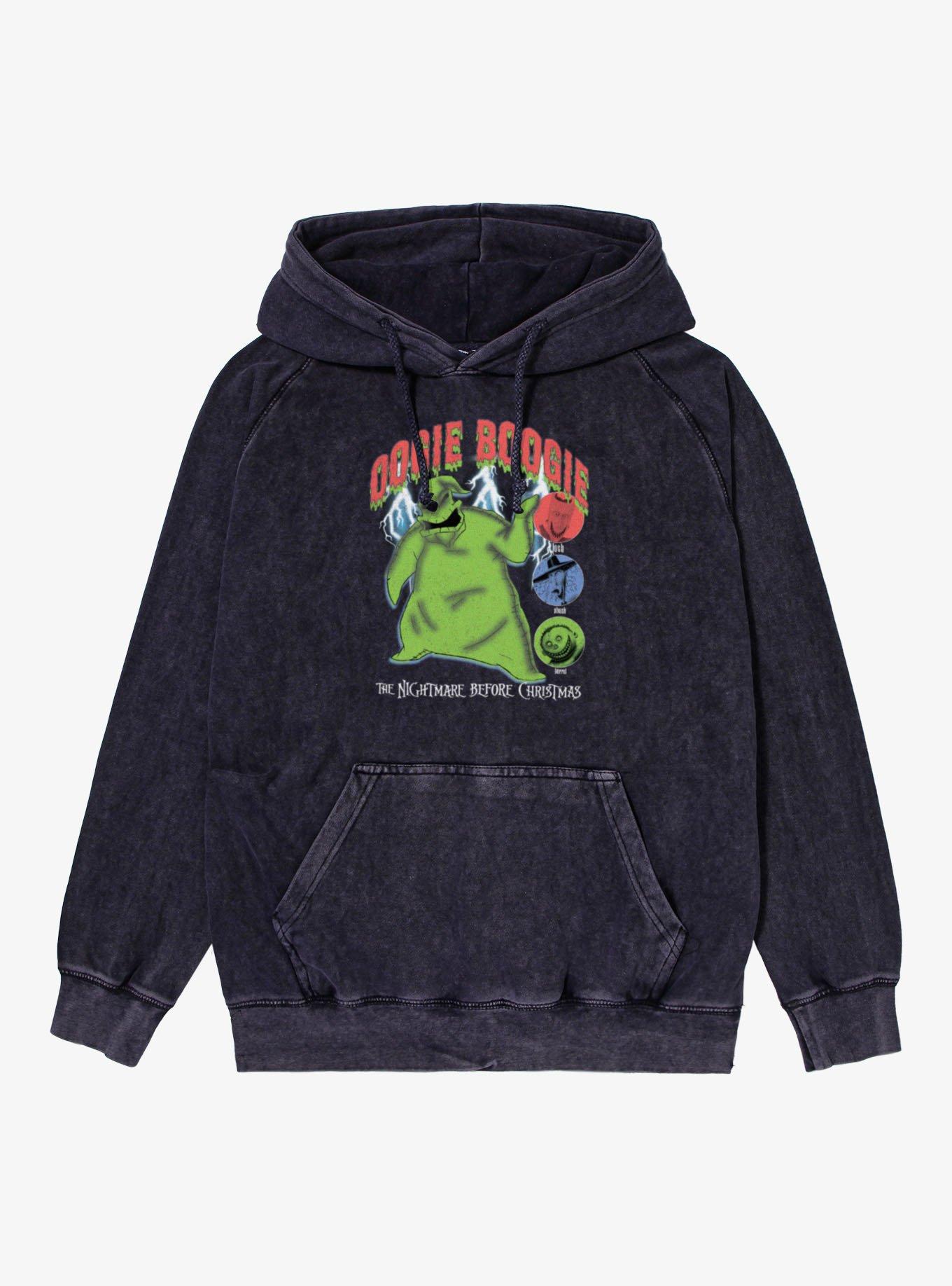 Disney The Nightmare Before Christmas Oogie Boogie Mineral Wash Hoodie Box Lunch Exclusive