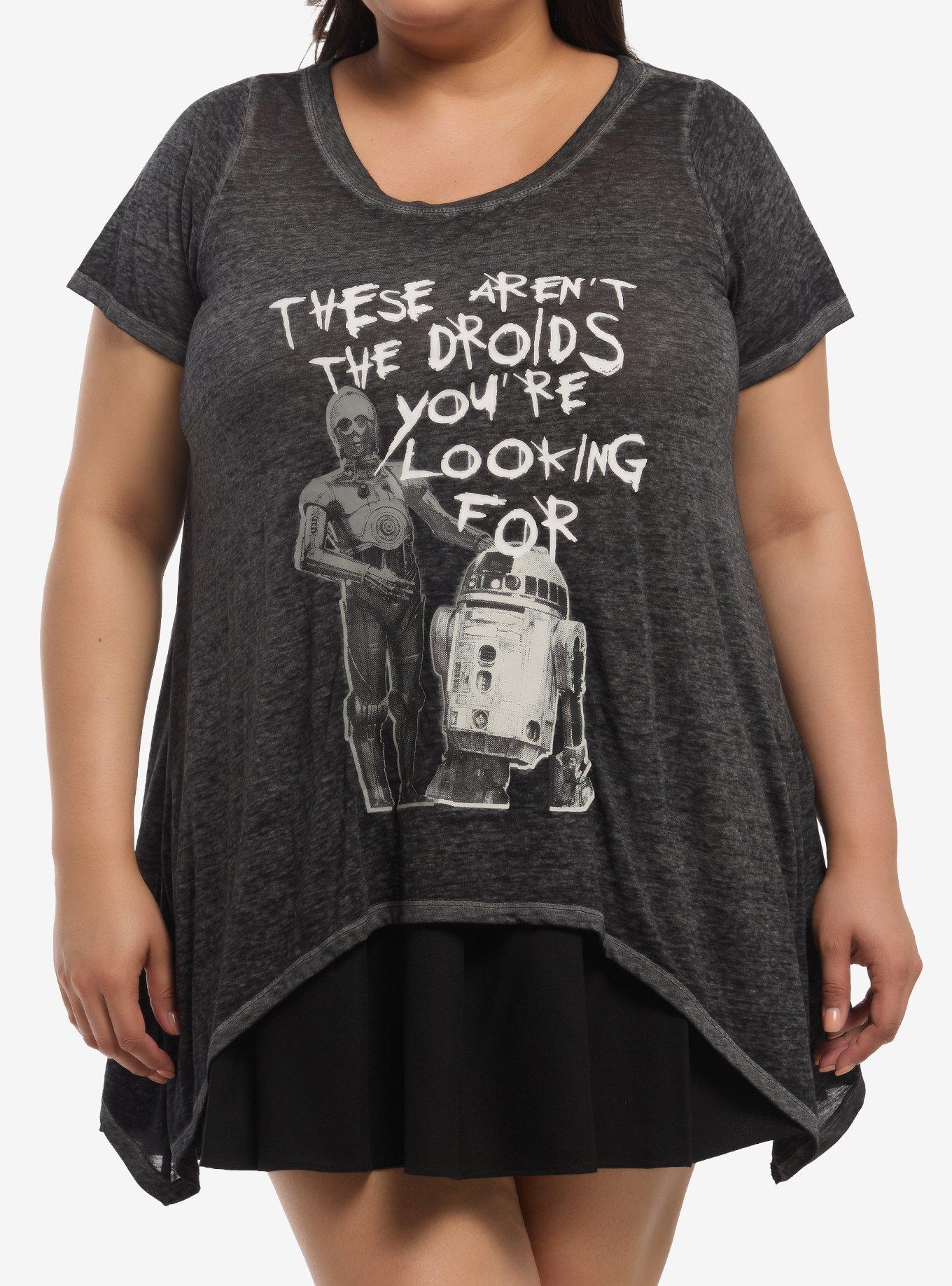 Her Universe Star Wars Droids Shark Bite Girls T-Shirt Plus Size, , hi-res
