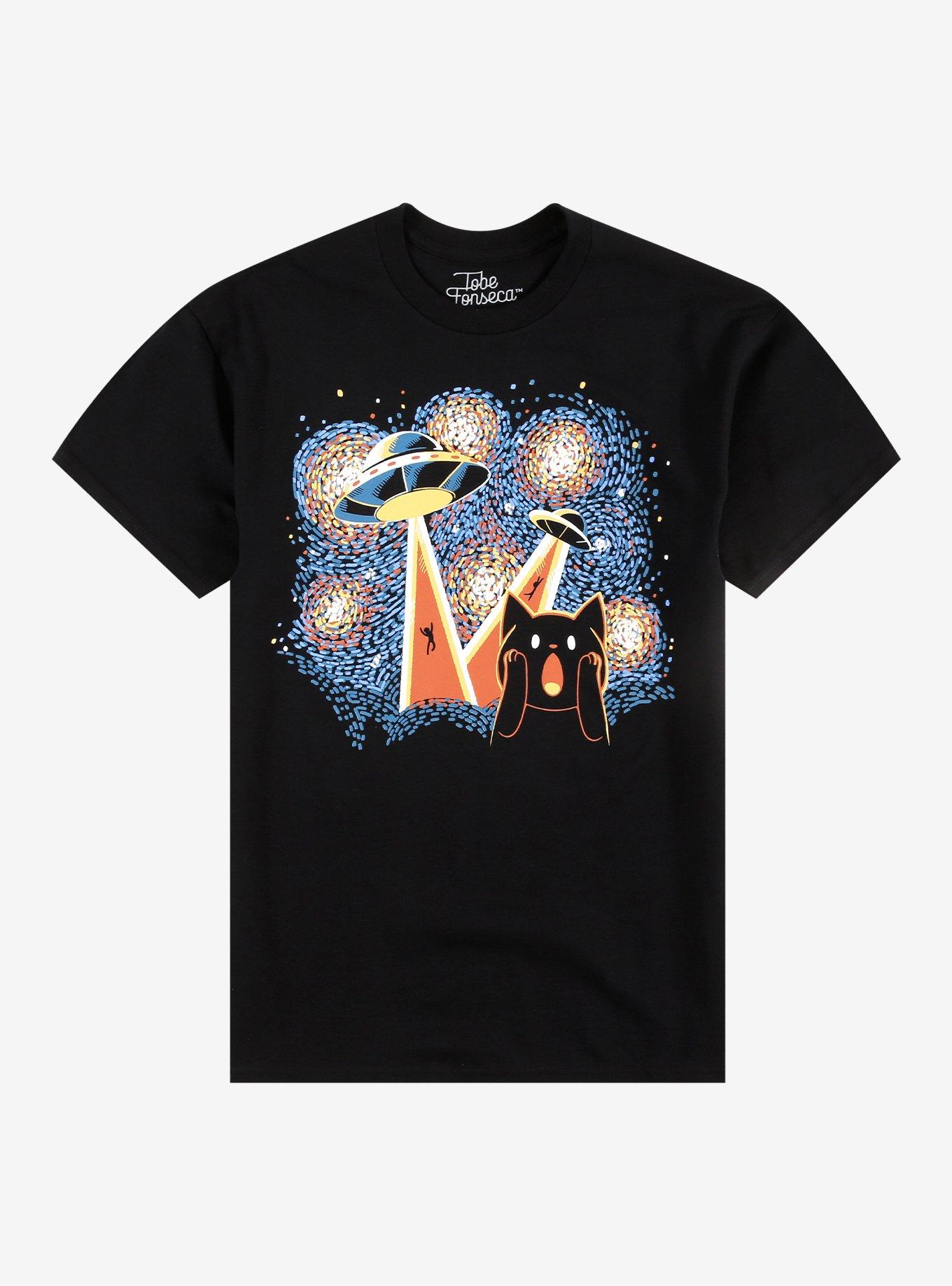 Starry Night Aliens T-Shirt By Tobe Fonseca, , hi-res