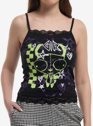 Invader Zim GIR Doodles Lace Girls Cami | Hot Topic