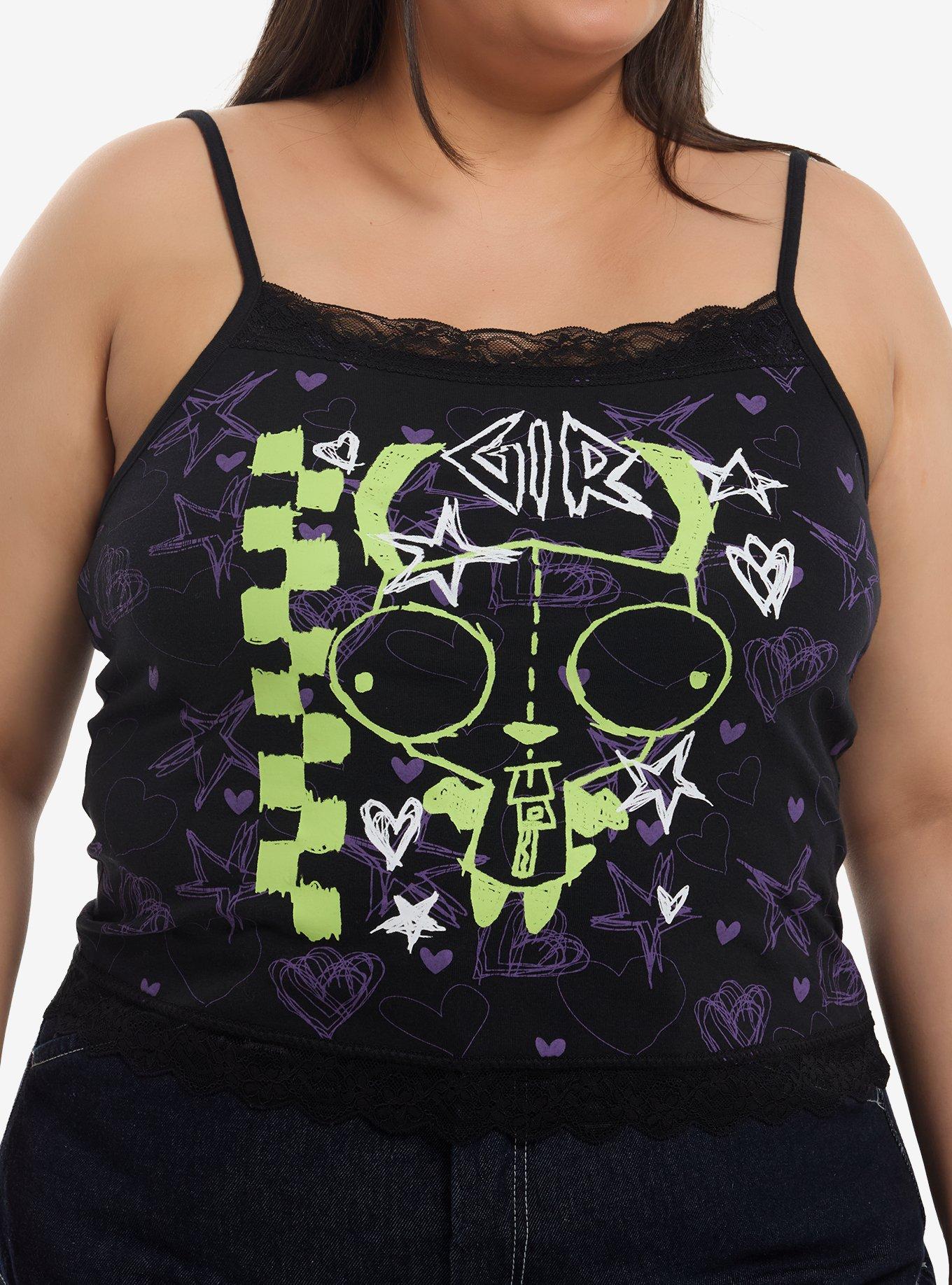 Invader Zim GIR Doodles Lace Girls Cami Plus Size | Hot Topic