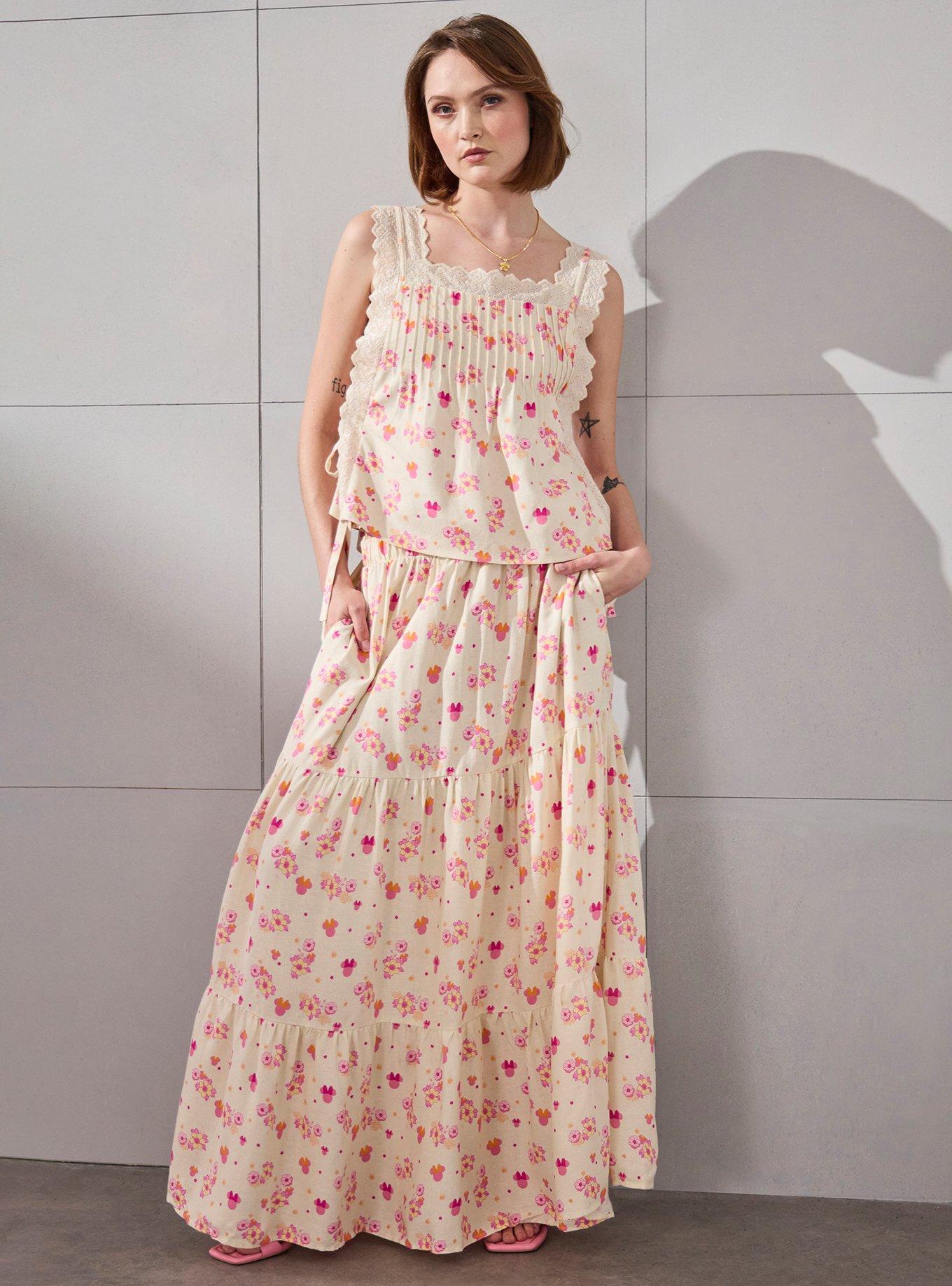 Disney Minnie Mouse Floral Maxi Skirt, , hi-res