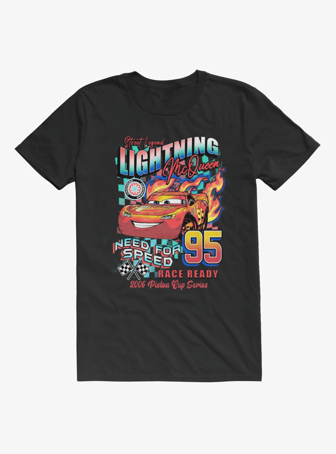 Disney Pixar Cars Lightning McQueen Racing T-Shirt Hot Topic Exclusive