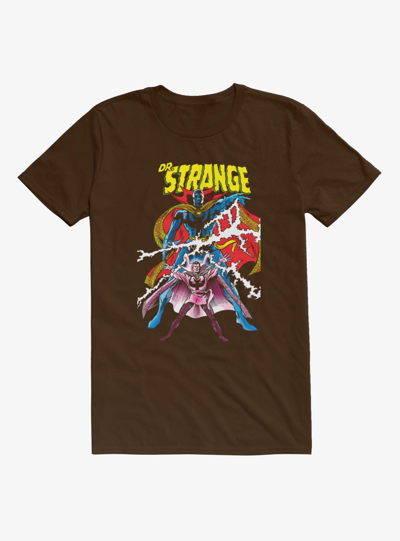 Marvel Retro Dr. Strange Comic Cover T-Shirt Hot Topic Exclusive, DARK CHOCOLATE, hi-res