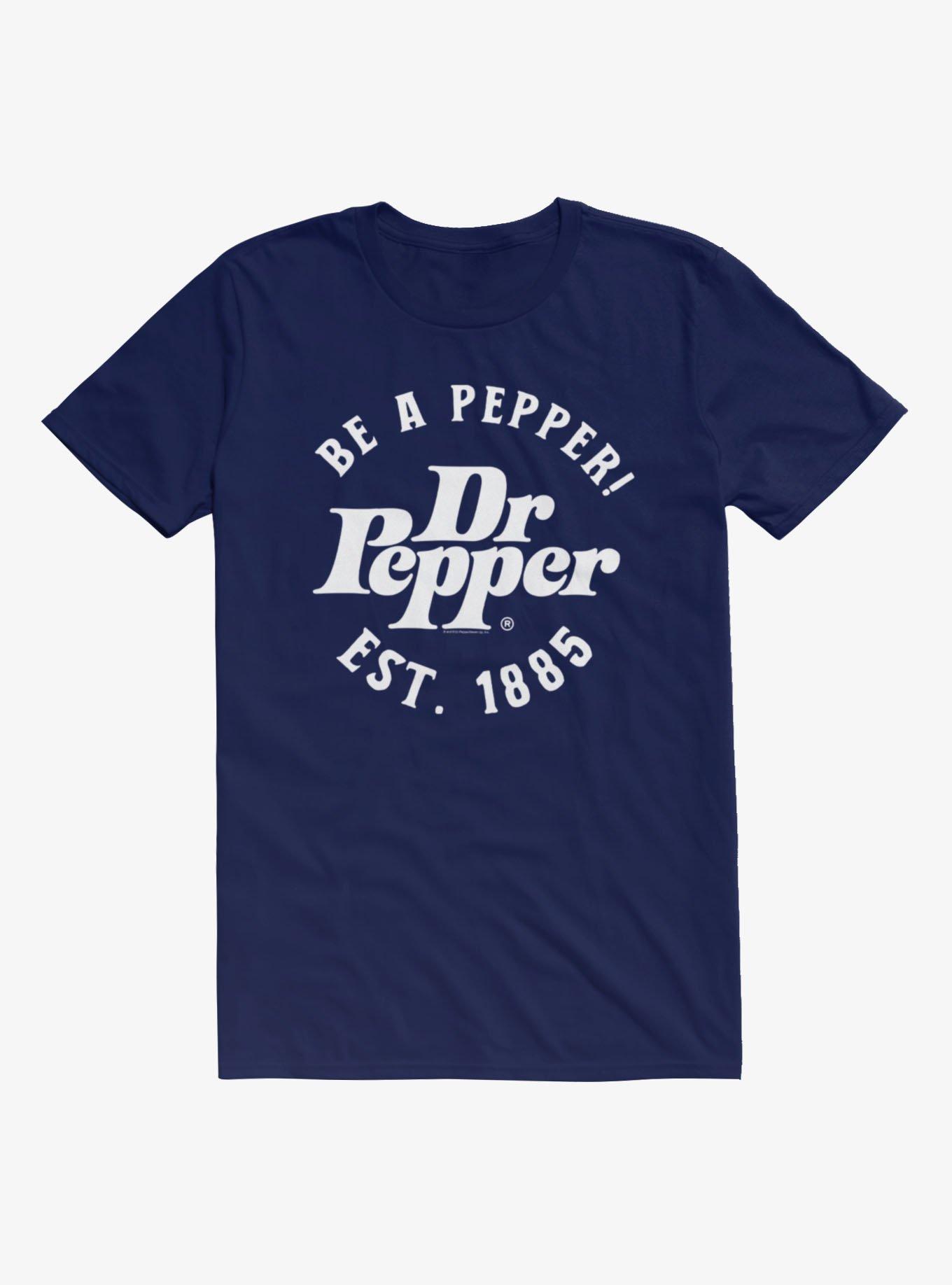 Dr. Pepper Be A Pepper T-Shirt Hot Topic Exclusive, NAVY, hi-res