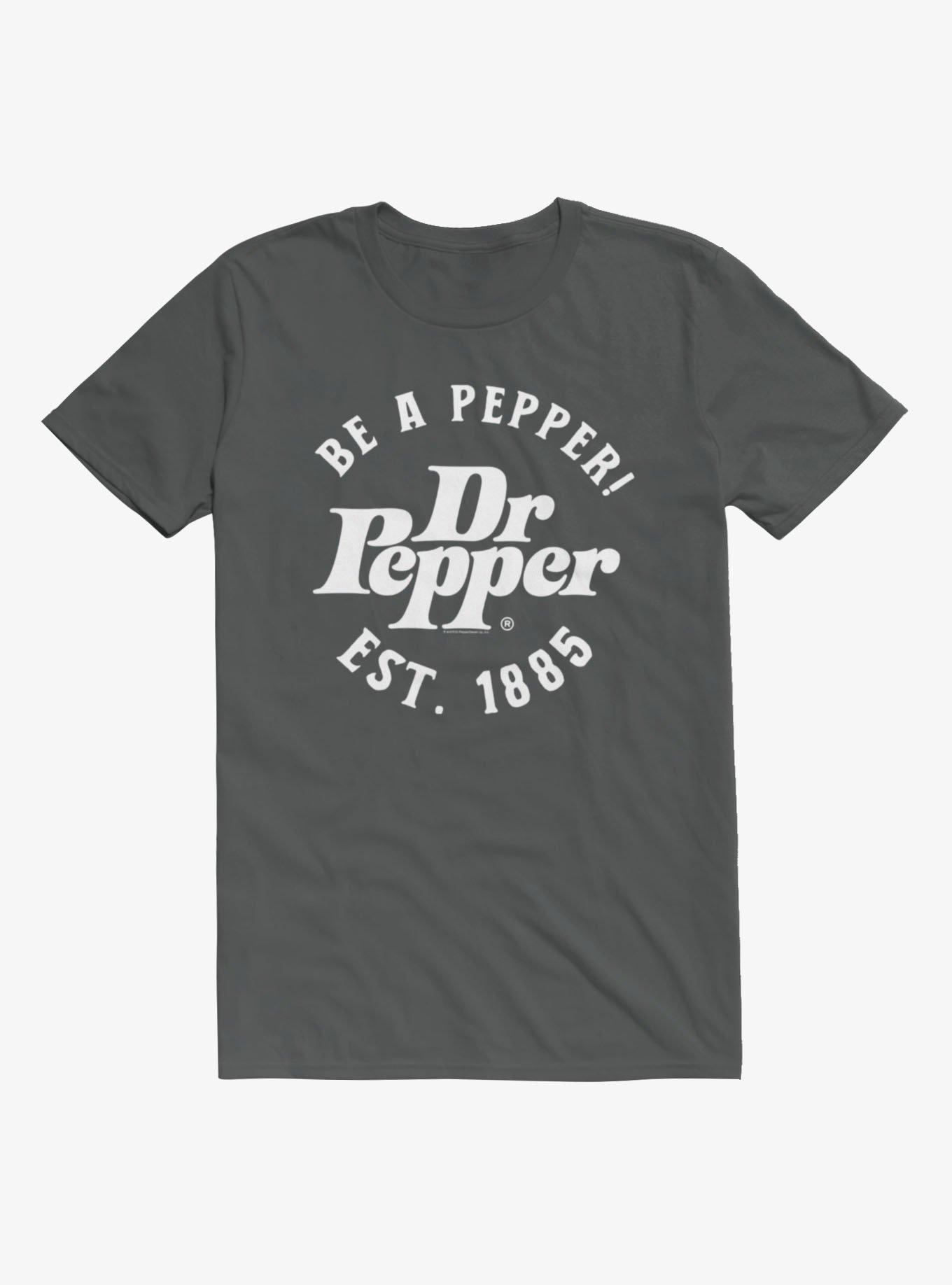 Dr. Pepper Be A Pepper T-Shirt Hot Topic Exclusive, CHARCOAL, hi-res
