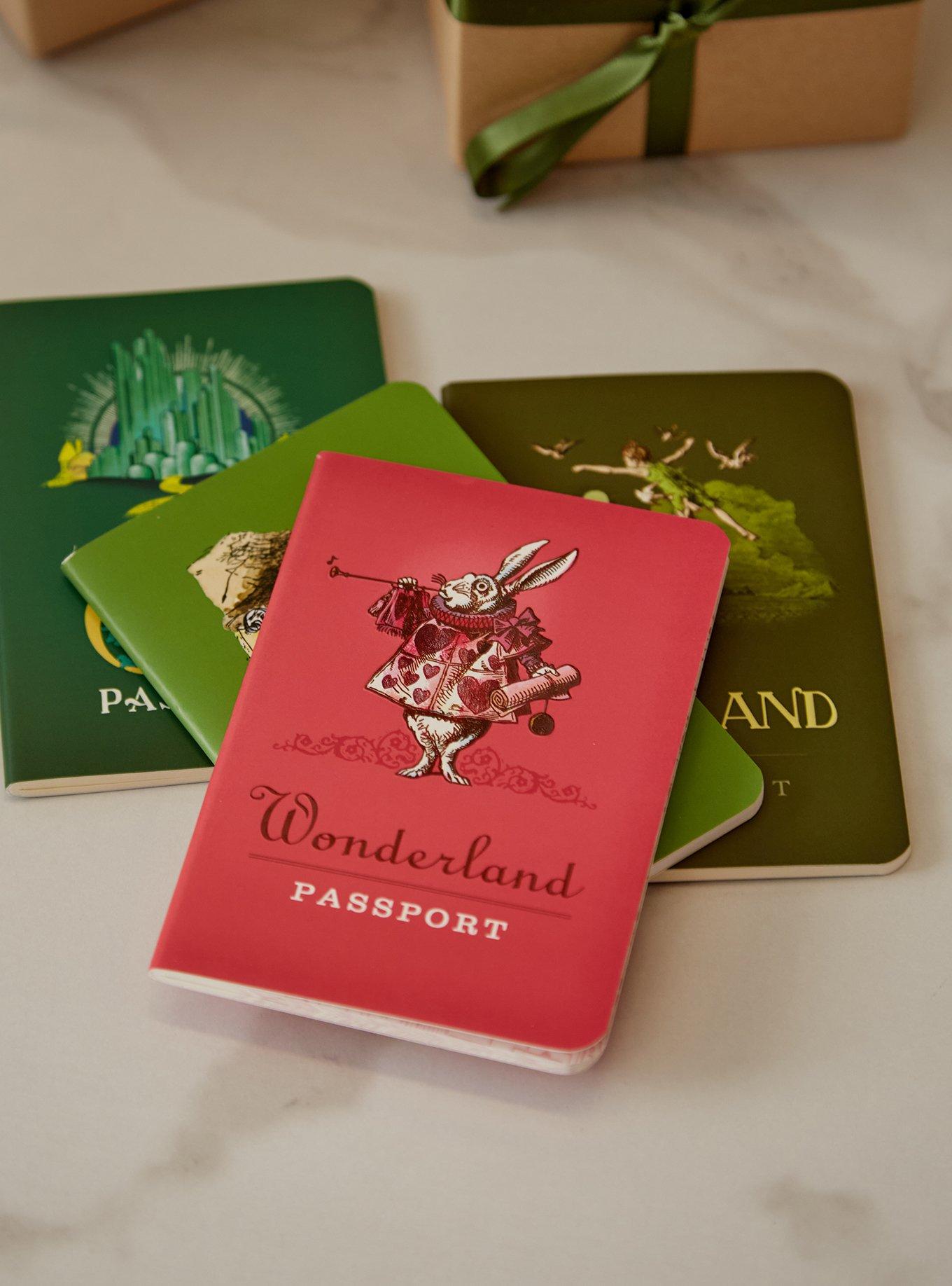 Alice in Wonderland Wonderland Passport Notebook, , hi-res