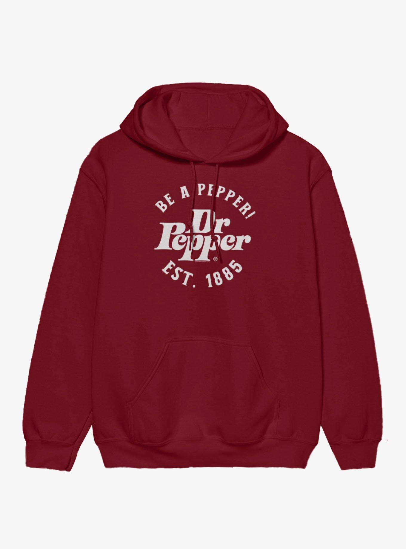 Dr. Pepper Be A Pepper Hoodie Hot Topic Exclusive, MAROON, hi-res