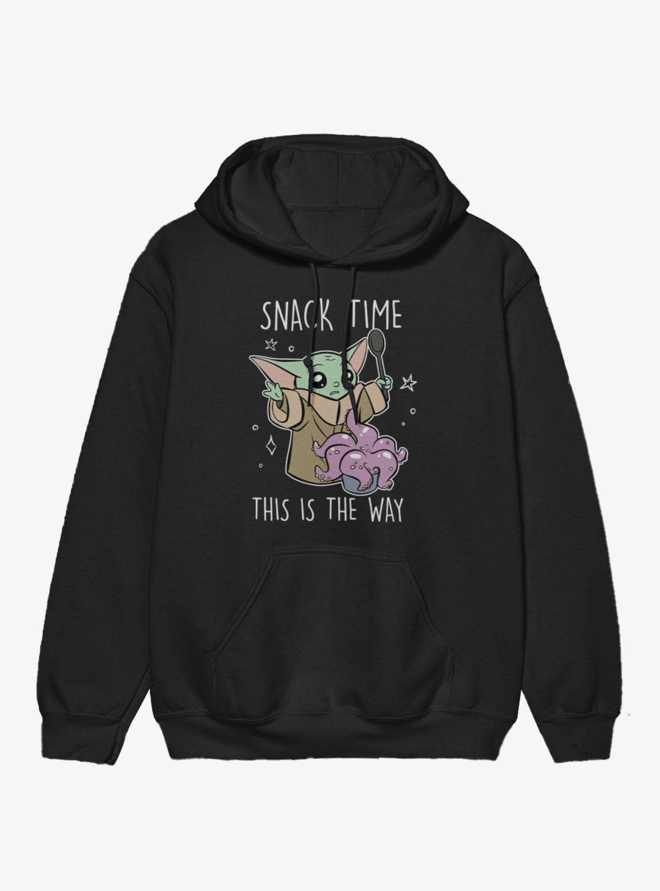 Star Wars The Mandalorian Grogu Snack Time Hoodie Hot Topic Exclusive