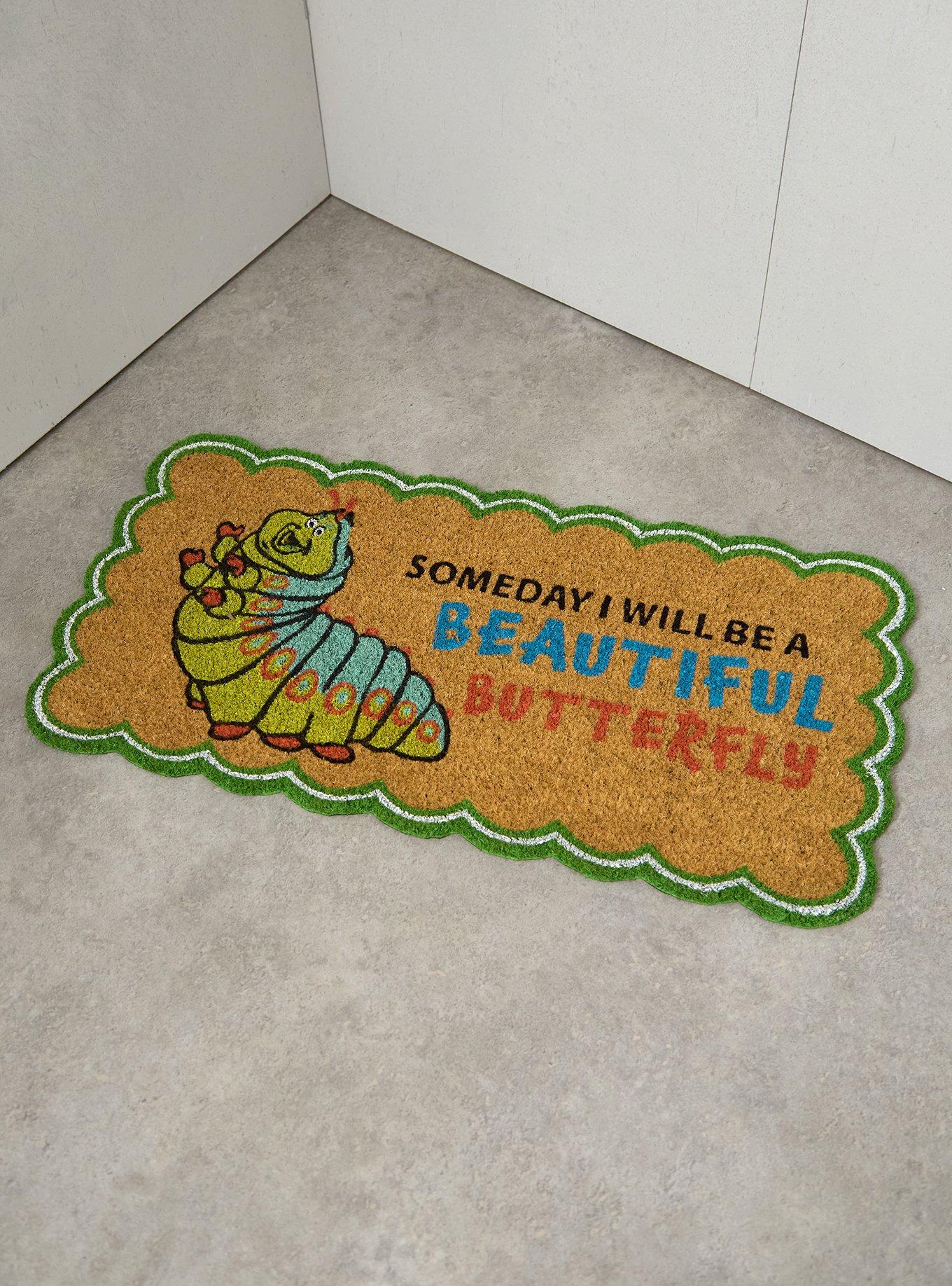 Disney Pixar A Bug's Life Heimlich Beautiful Butterfly Door Mat - BoxLunch Exclusive, , hi-res