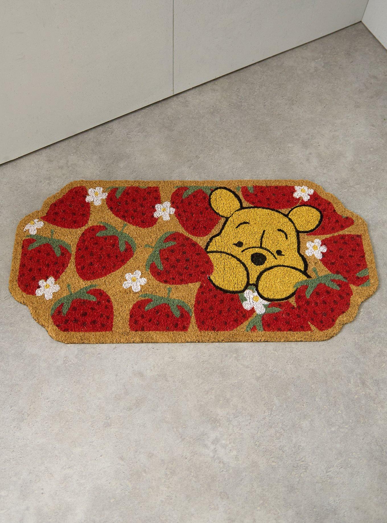 Disney Winnie the Pooh Strawberry Pooh Bear Door Mat - BoxLunch Exclusive, , hi-res