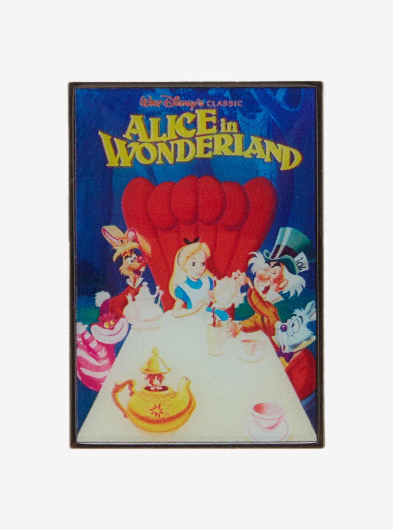 Loungefly Disney Alice In Wonderland Poster Enamel Pin Hot Topic Exclusive, , hi-res