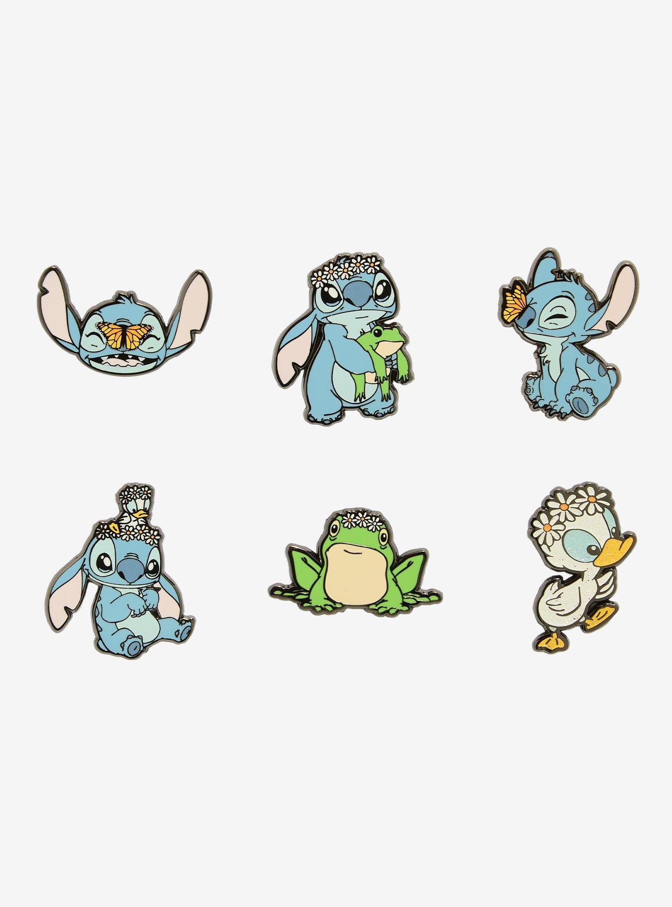 Loungefly Disney Stitch Flower Blind Box Enamel Pin, , hi-res