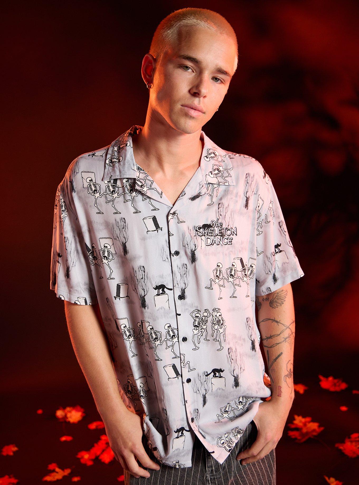 Our Universe Disney The Skeleton Dance Woven Button-Up, , hi-res