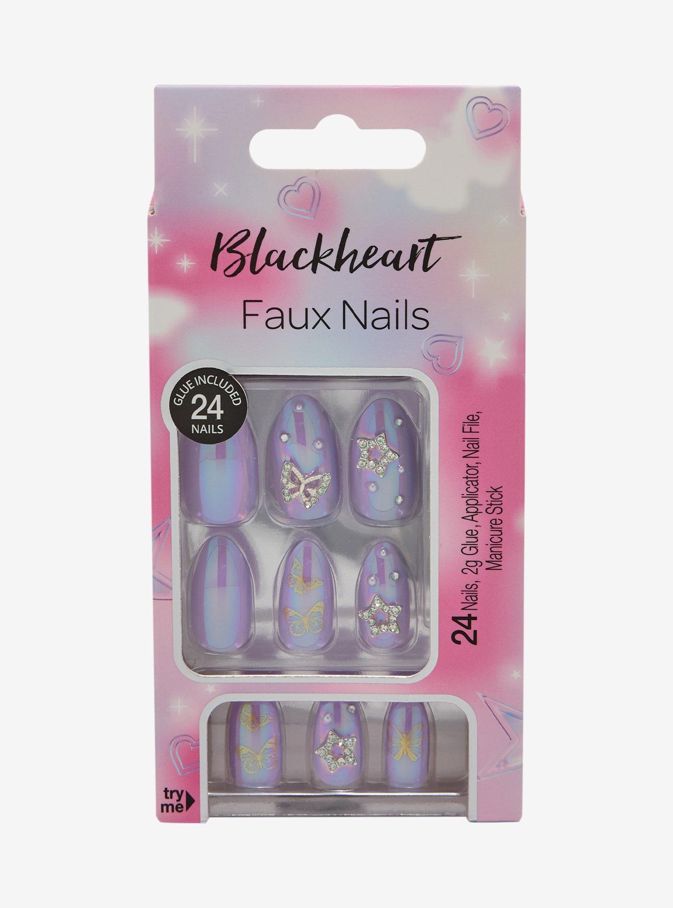 Blackheart Butterfly Bling Press-On Nail Set, , hi-res