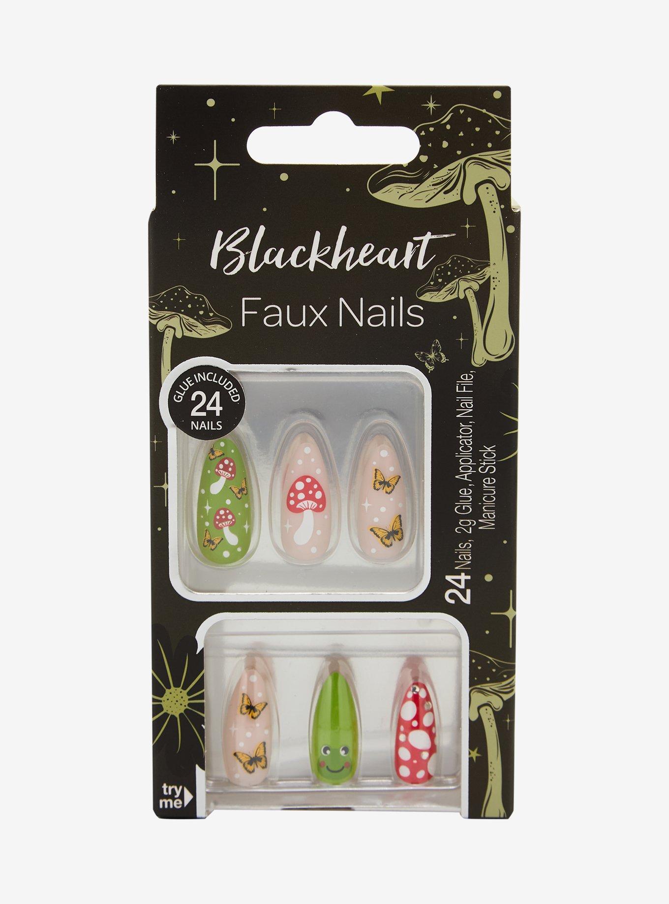 Blackheart Mushroom Frog Press-On Nail Set, , hi-res