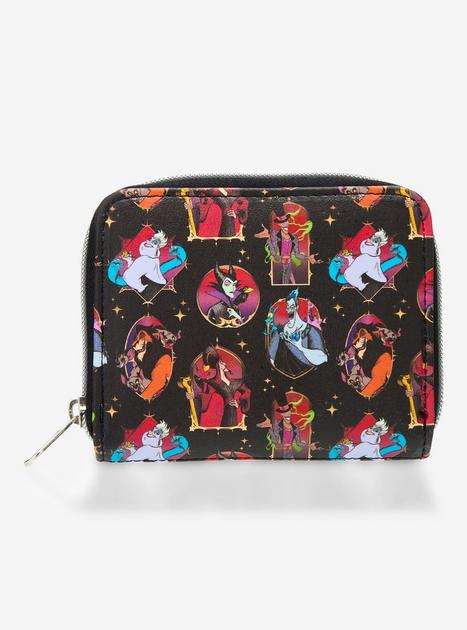 Loungefly Disney Villains Portrait Stars Mini Zipper Wallet  display picture 2