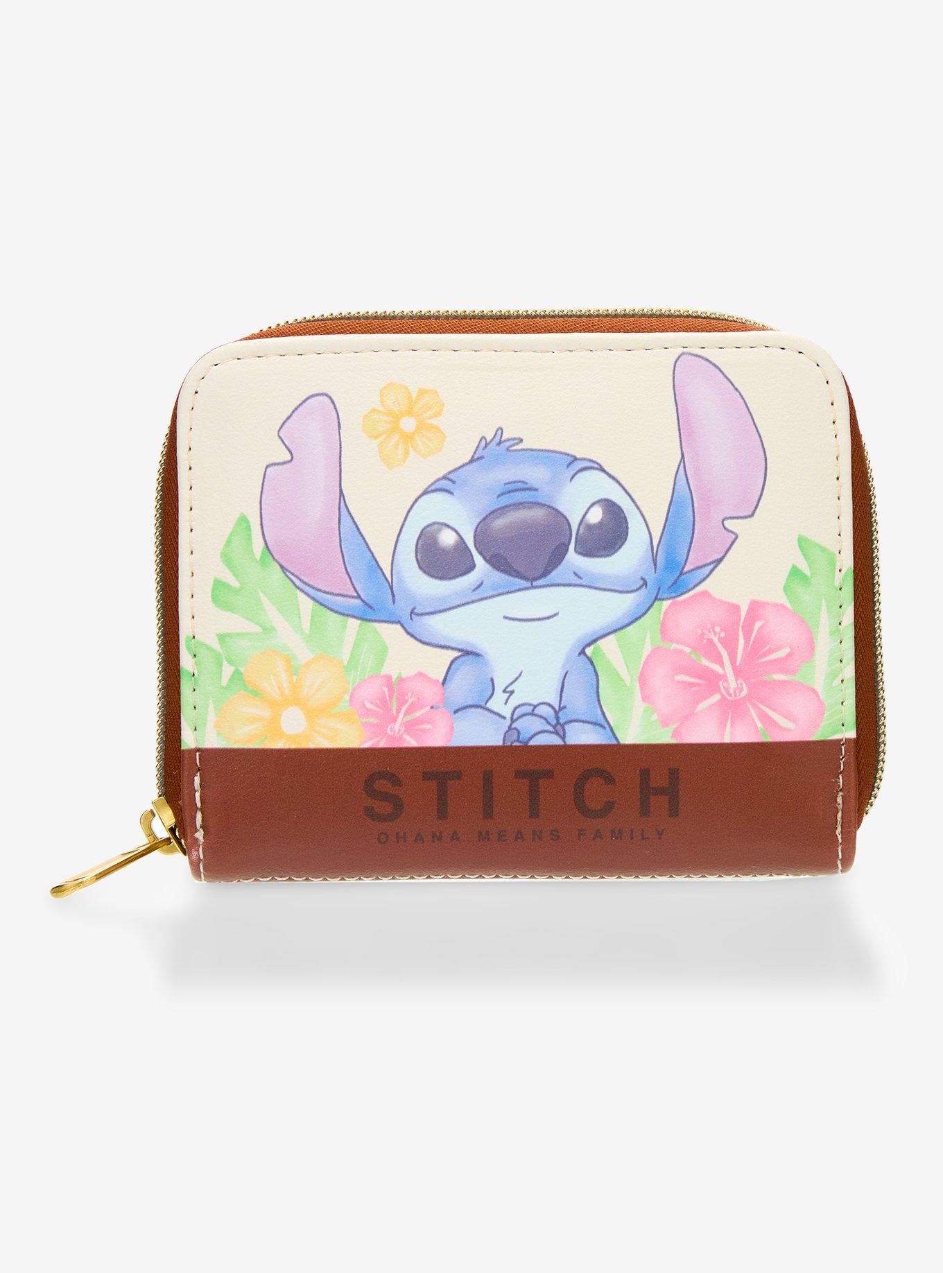 Loungefly Disney Stitch Tropical Quote Mini Zipper Wallet, , hi-res