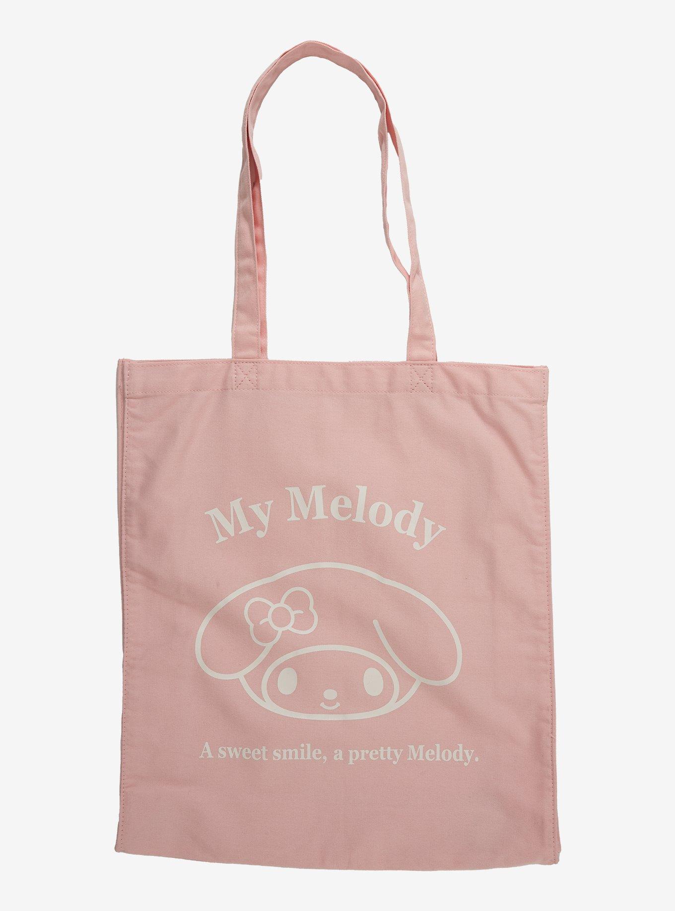 GOD ONLY KNOWS TOTE BAG ピンク My Melody Face Pink Tote Bag | Hot Topic