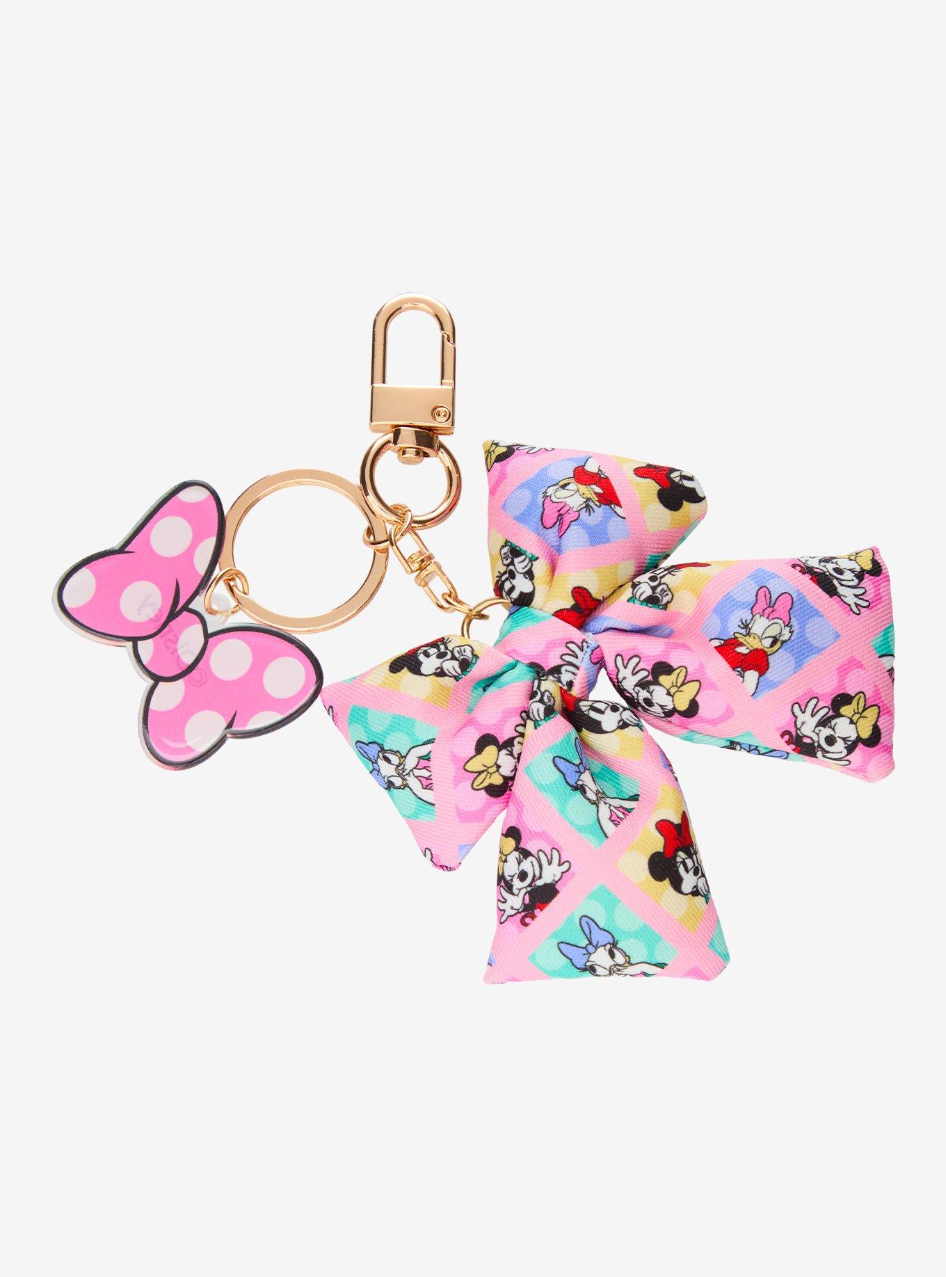 Disney Minnie & Daisy Bow Multi-Charm Keychain - BoxLunch Exclusive, , hi-res